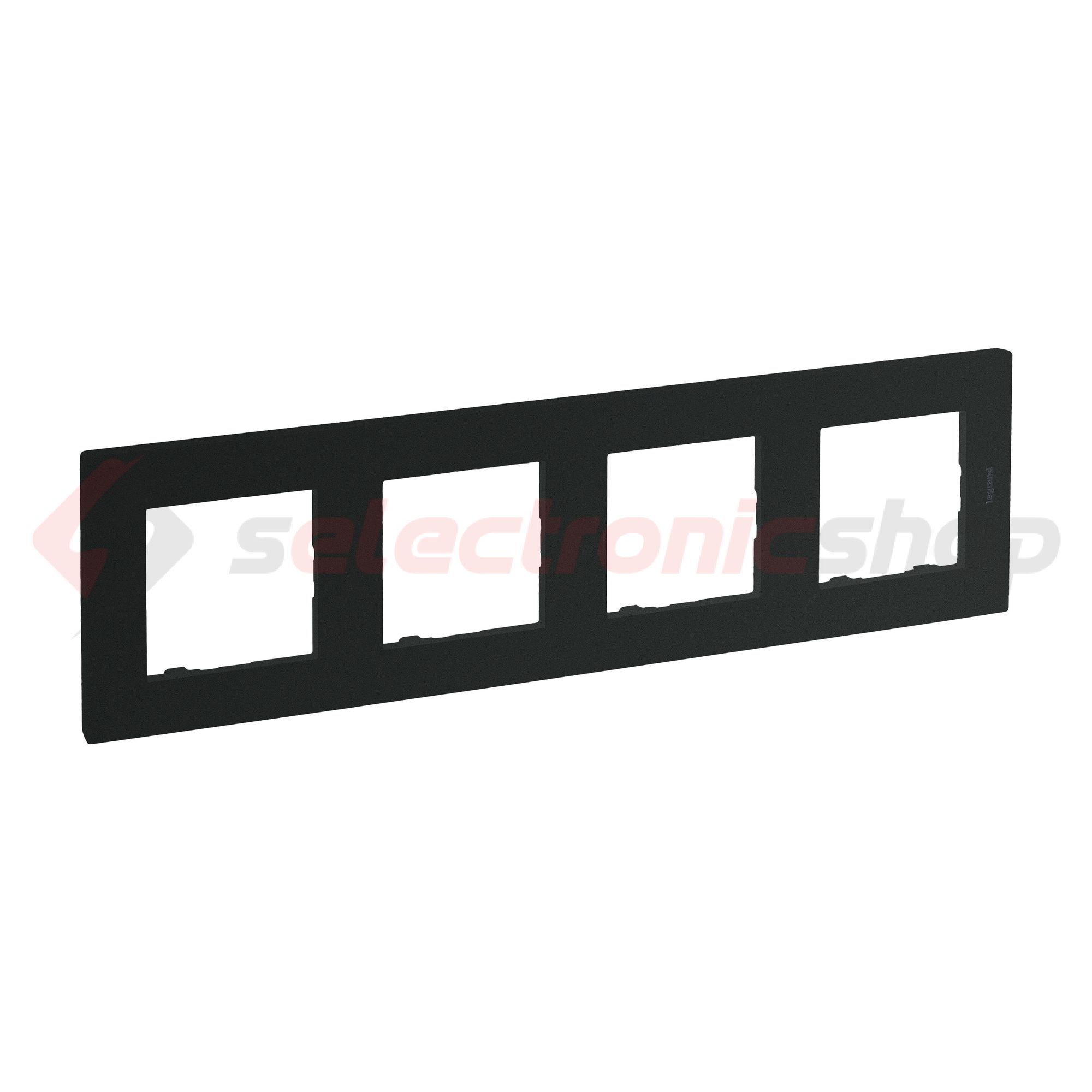 NiloéStep keret 4-egység vízszintes és függőleges műanyag antracit kezeletlen LEGRAND - 863794