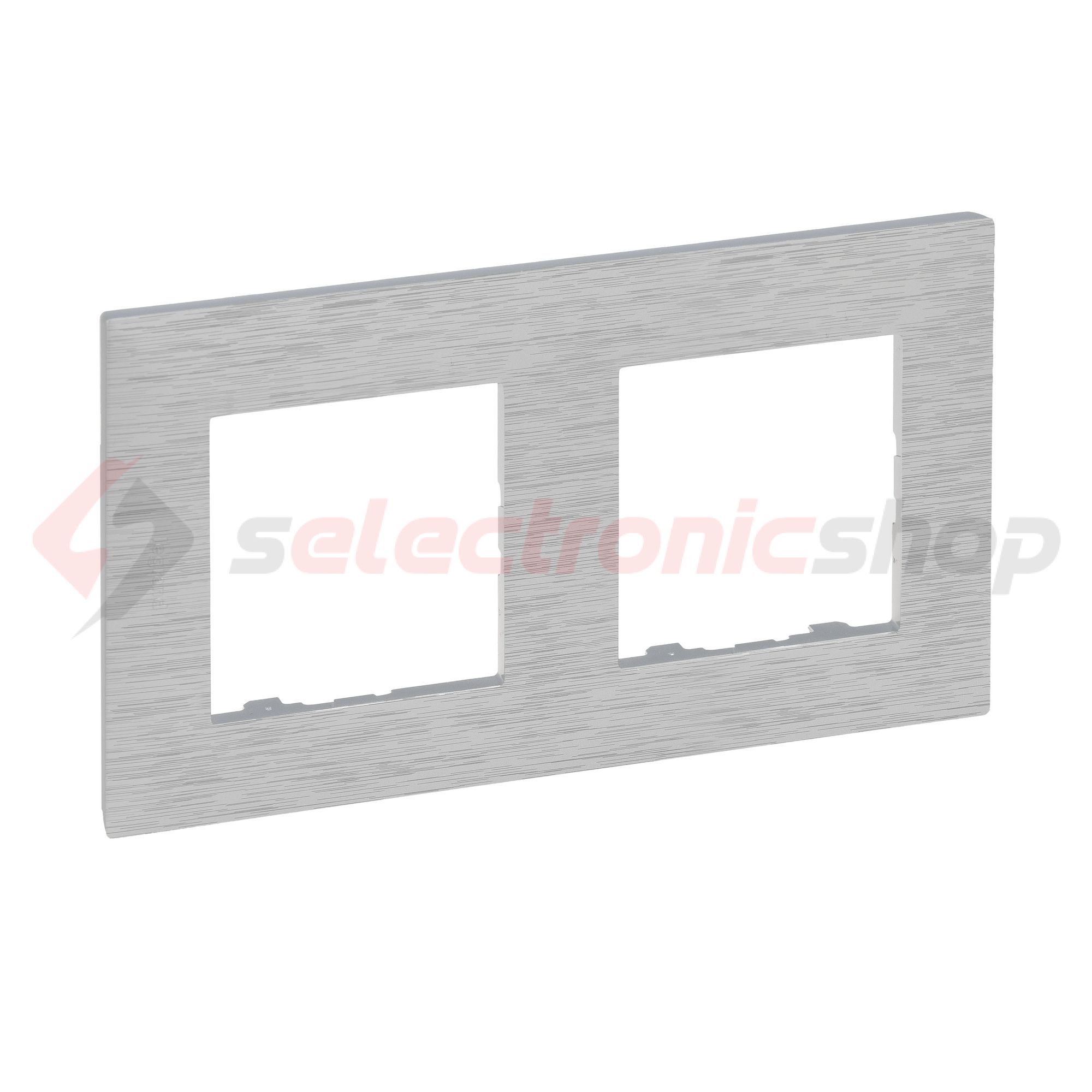 NiloéStep keret csiszolt alumínium 2-egység vízszintes és függőleges műanyag kezeletlen LEGRAND - 863892