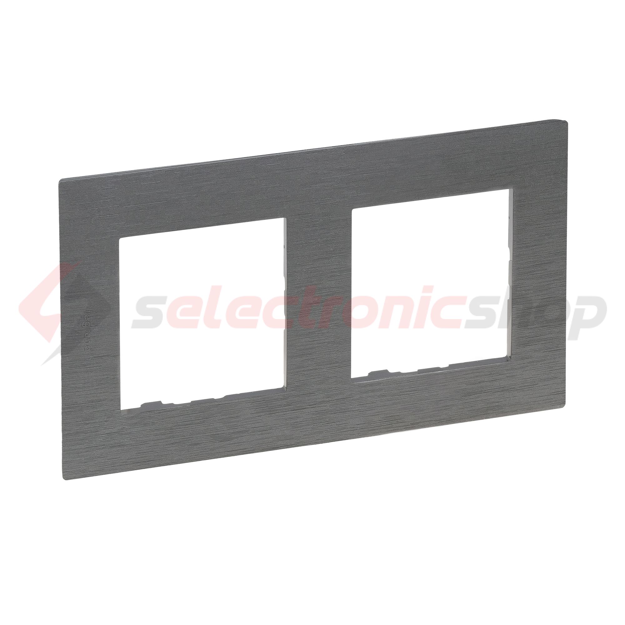 NiloéStep keret csiszolt szürke 2-egység vízszintes és függőleges műanyag kezeletlen LEGRAND - 863992