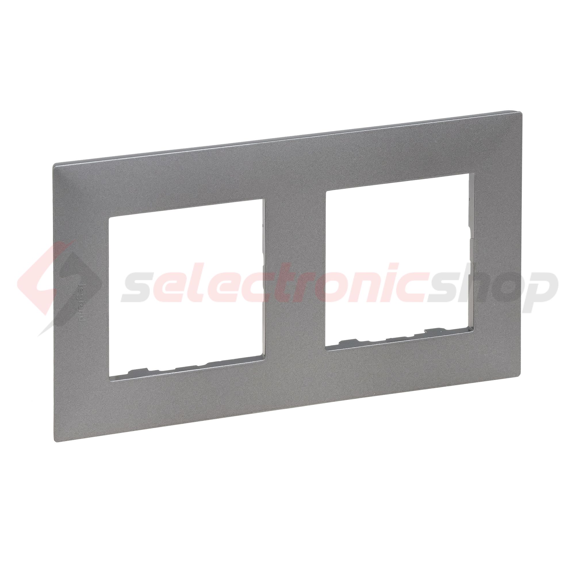 NiloéStep keret grafit szürke 2-egység vízszintes és függőleges műanyag kezeletlen LEGRAND - 863492
