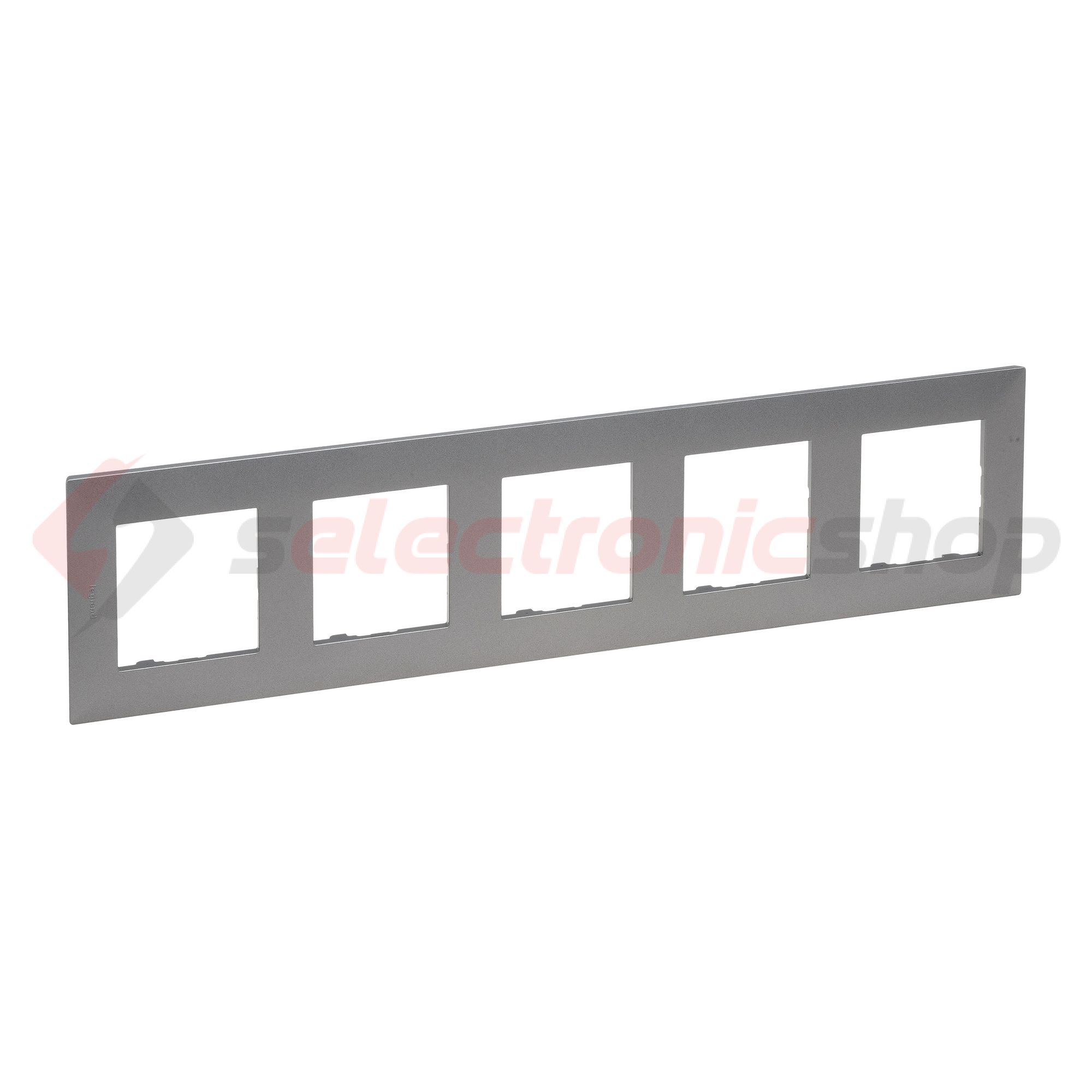 NiloéStep keret grafit szürke 5-egység vízszintes és függőleges műanyag kezeletlen LEGRAND - 863495