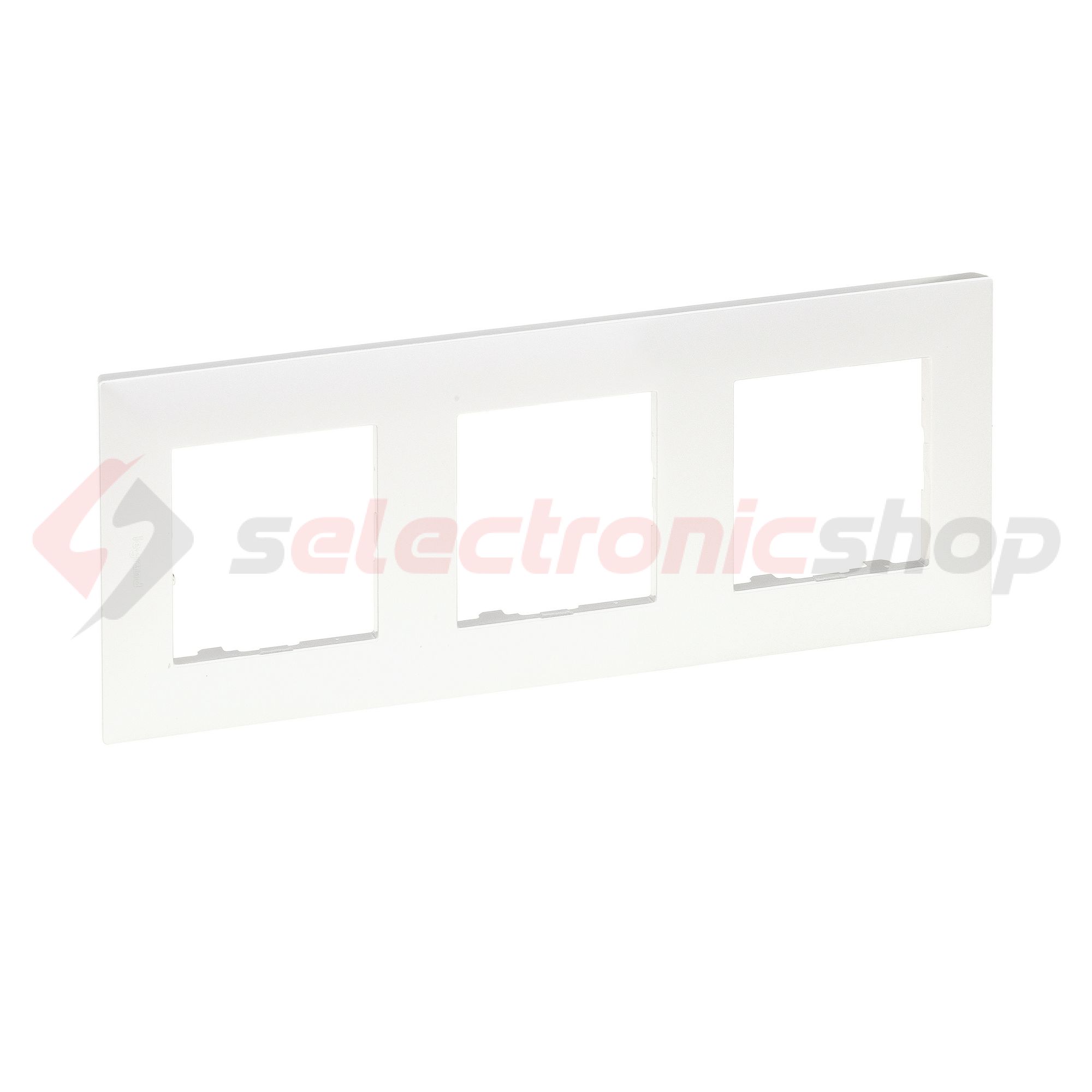 NiloéStep keret gyöngyház 3-egység vízszintes és függőleges műanyag kezeletlen LEGRAND - 863693