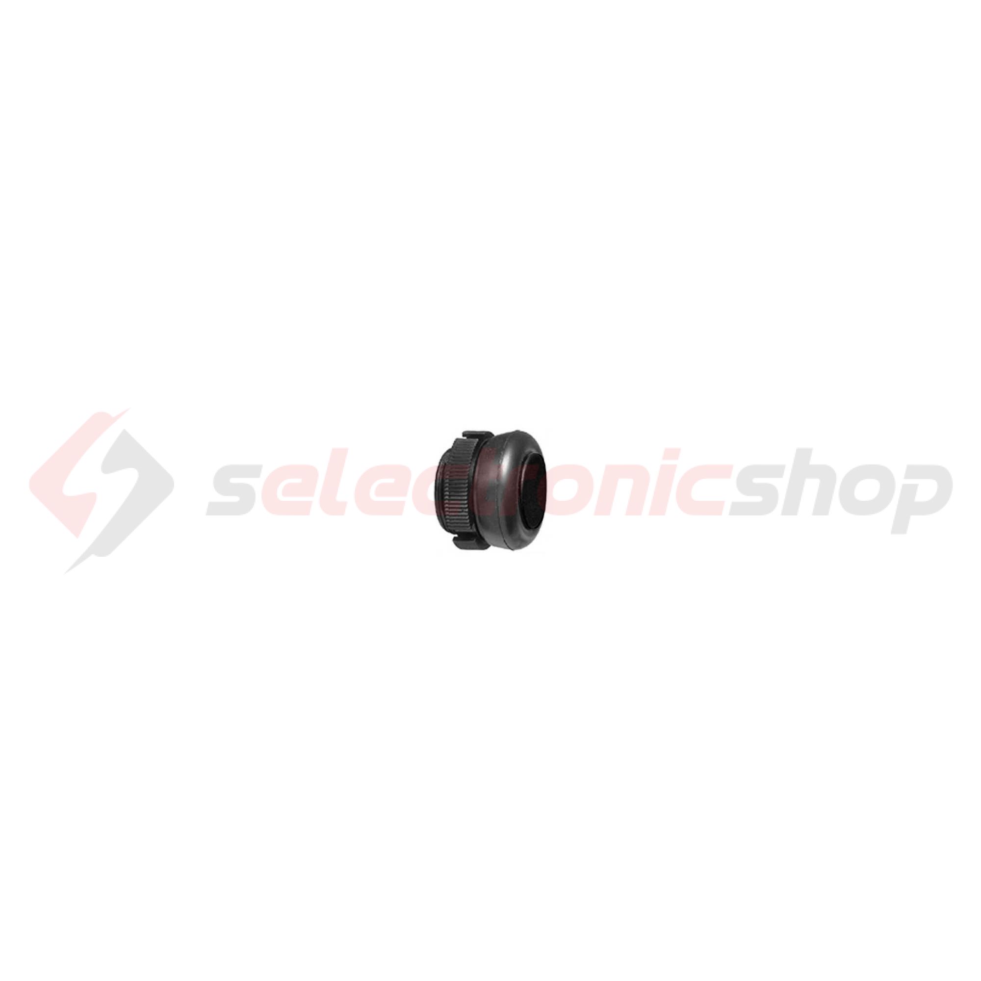 Nyomógombfej műanyag d22 darukapcsolóhoz lapos fekete kerek Harmony XAC Schneider - XACA9412