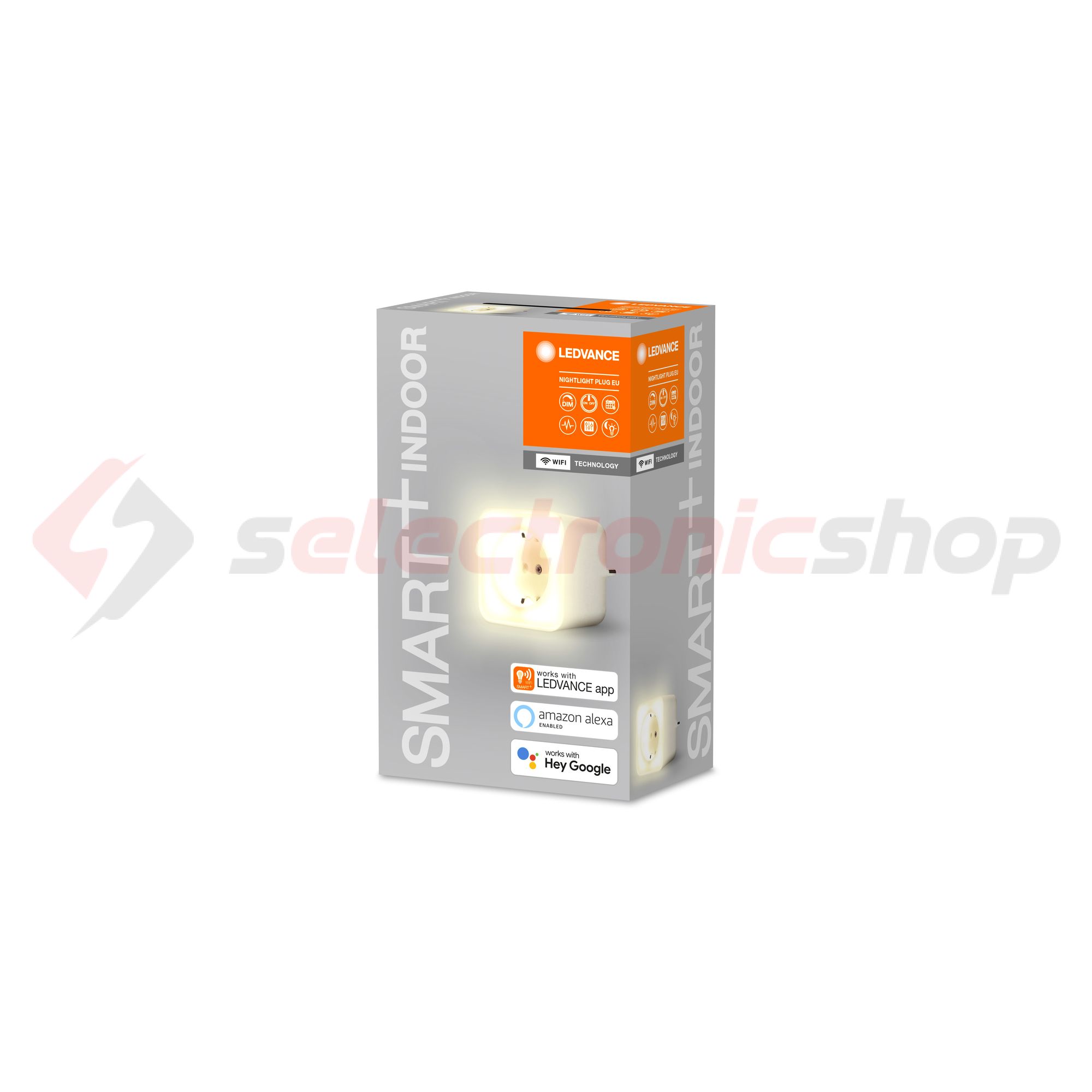 Okos dugaljadapter 16A/230V/2P+F WiFi +éjszakai fénny  Smart+ WiFi Nightligt Plug EU LEDVANCE - 4058075570993