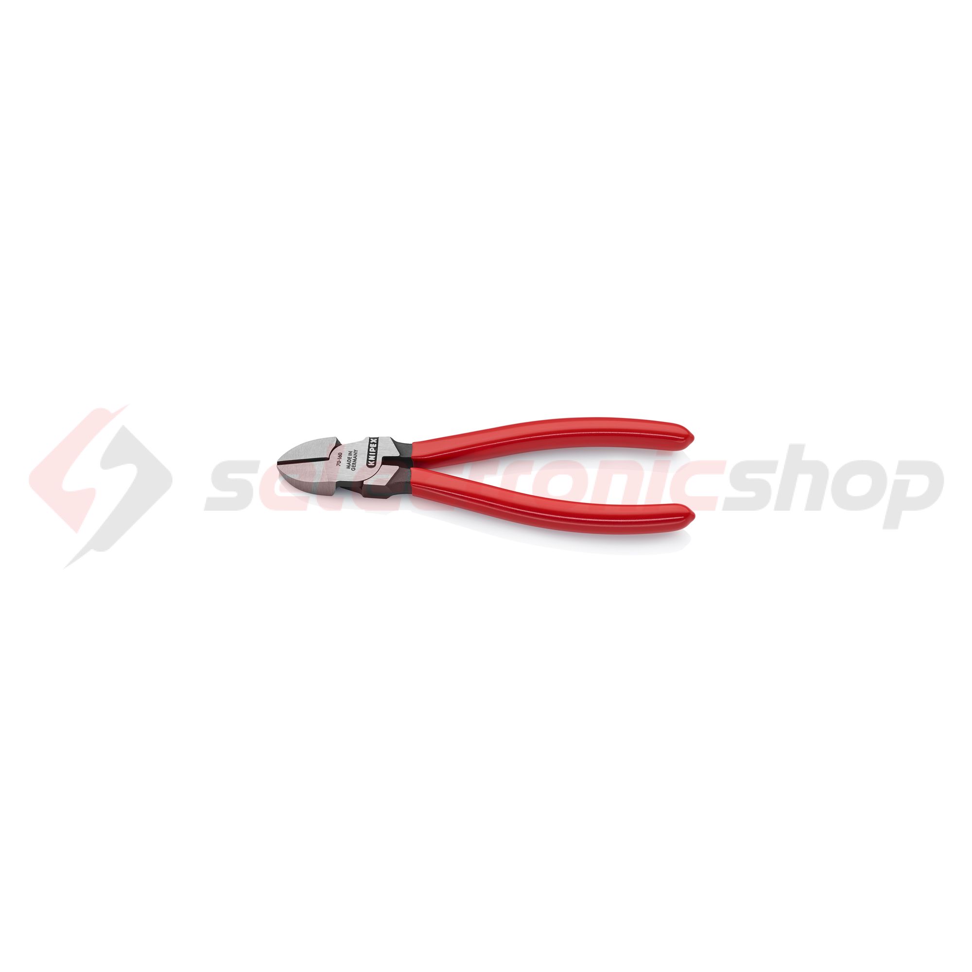 Oldalcsípő fogó 62HRC max.d4/2,8/2mm piros-kék szigetelés normál 160mm KNIPEX - 7001160