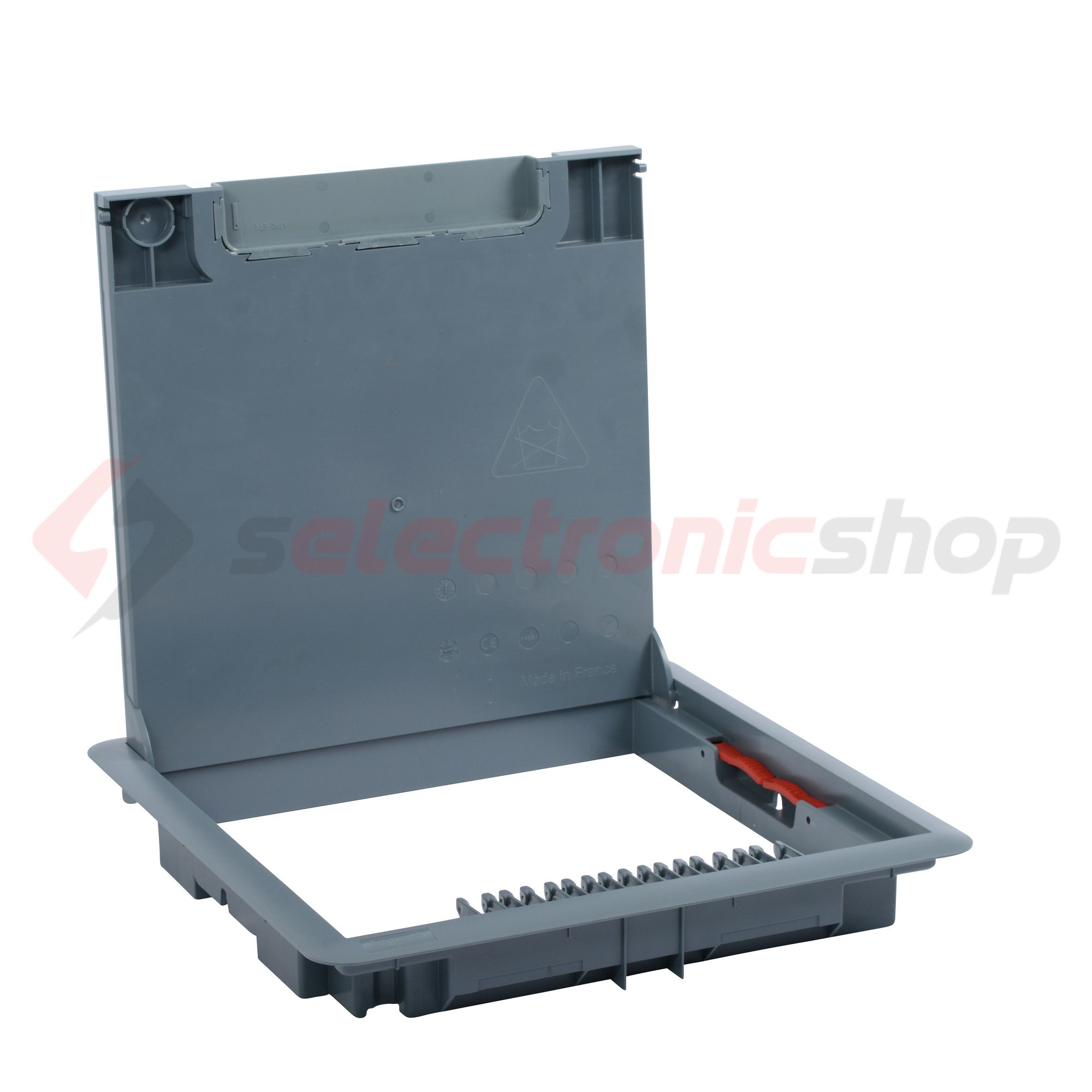 Padlódoboz csapófedél 16/24 modulos standard dobozhoz Mosaic téglalap szürke LEGRAND - 088002