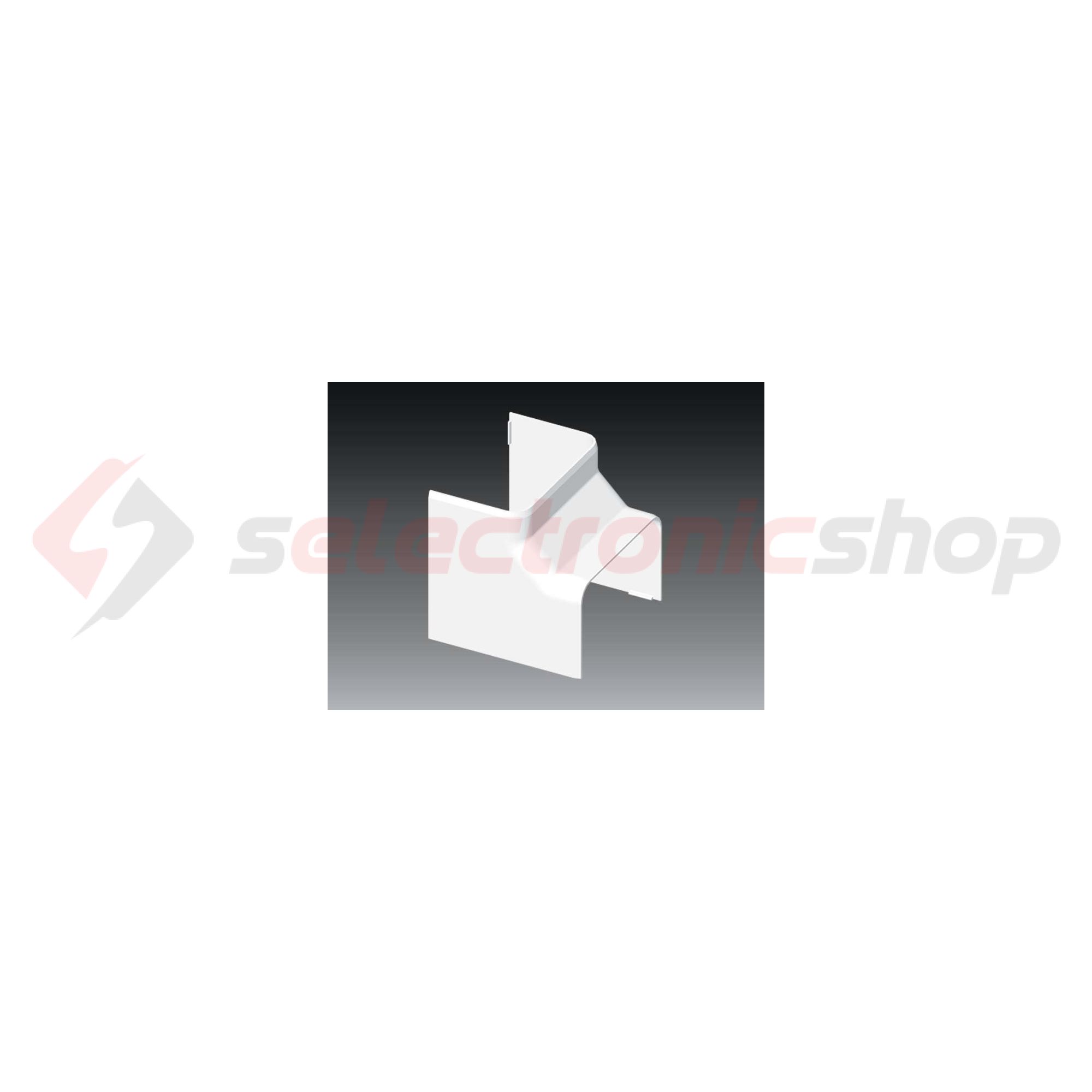 Parapetcsatorna belső sarok 100X60-hoz szimmetrikus 90° fényesfehér műanyag PVC EKE KOPOS - 8555_HB