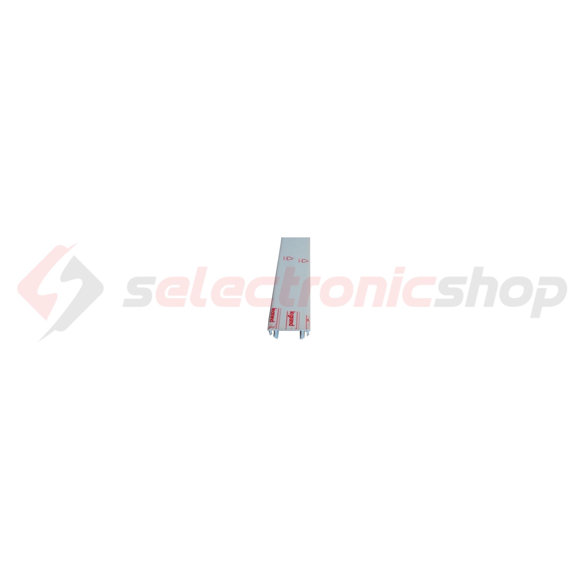 Parapetcsatorna fedél 40mm x 2000mm fényesfehér műanyag kezeletlen DLP LEGRAND - 010520