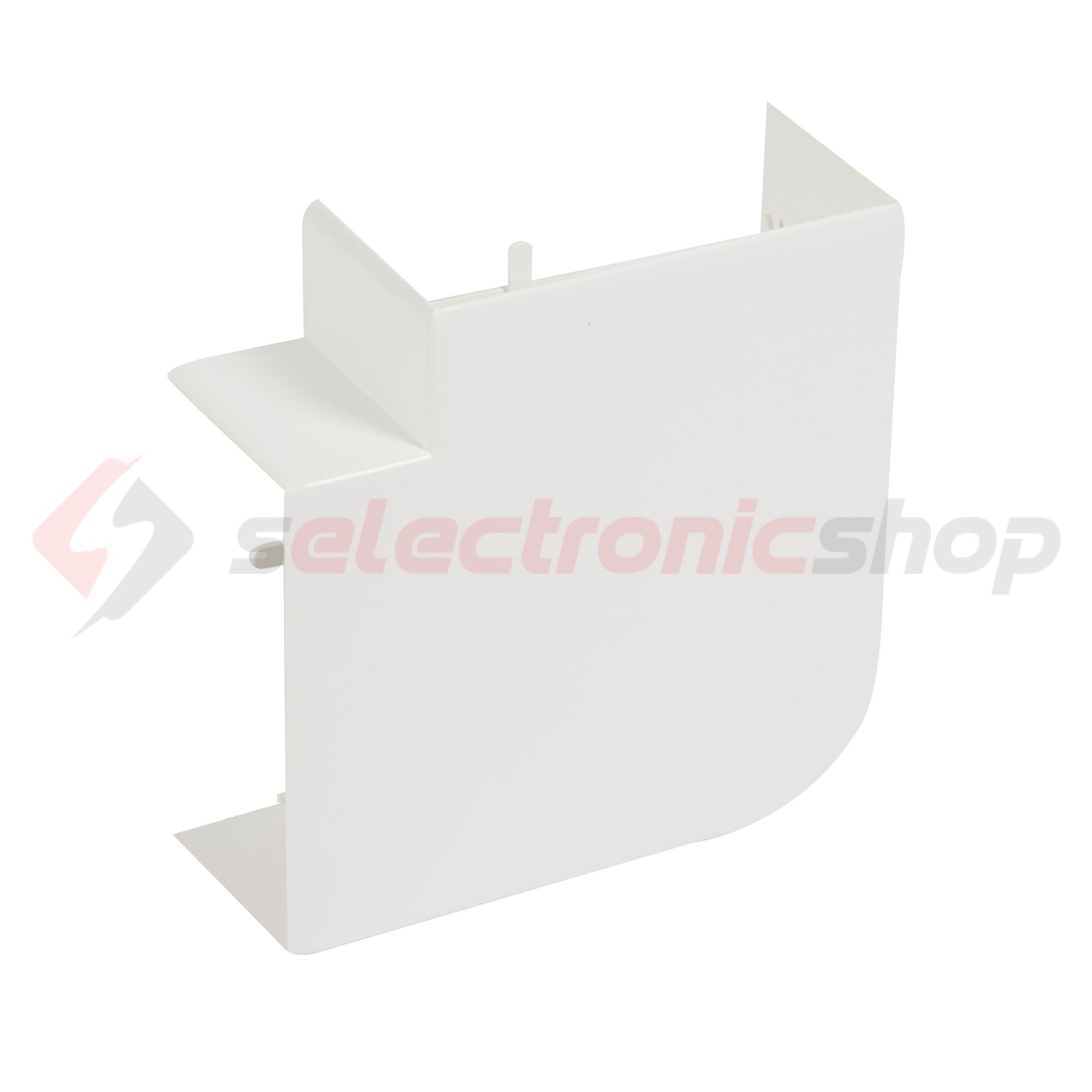 Parapetcsatorna L-idom 100x50-hez emelkedő/süllyedő 90° fényesfehér műanyag DLP-S LEGRAND - 638033