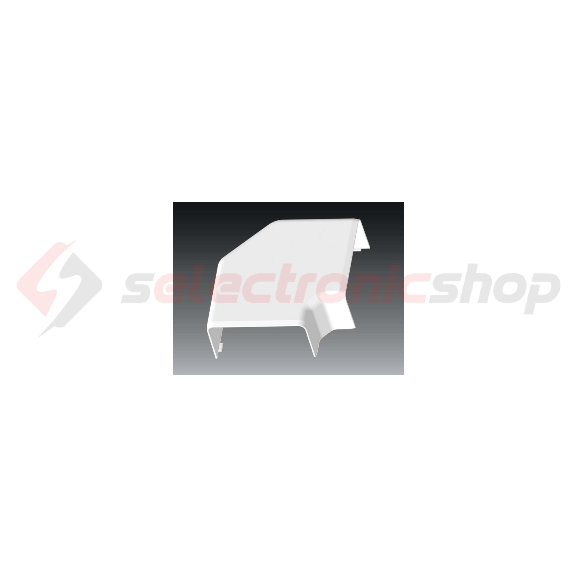 Parapetcsatorna L-idom 80X40-hez emelkedő/süllyedő 90° fényesfehér PVC műanyag EKD KOPOS - 8503_HB