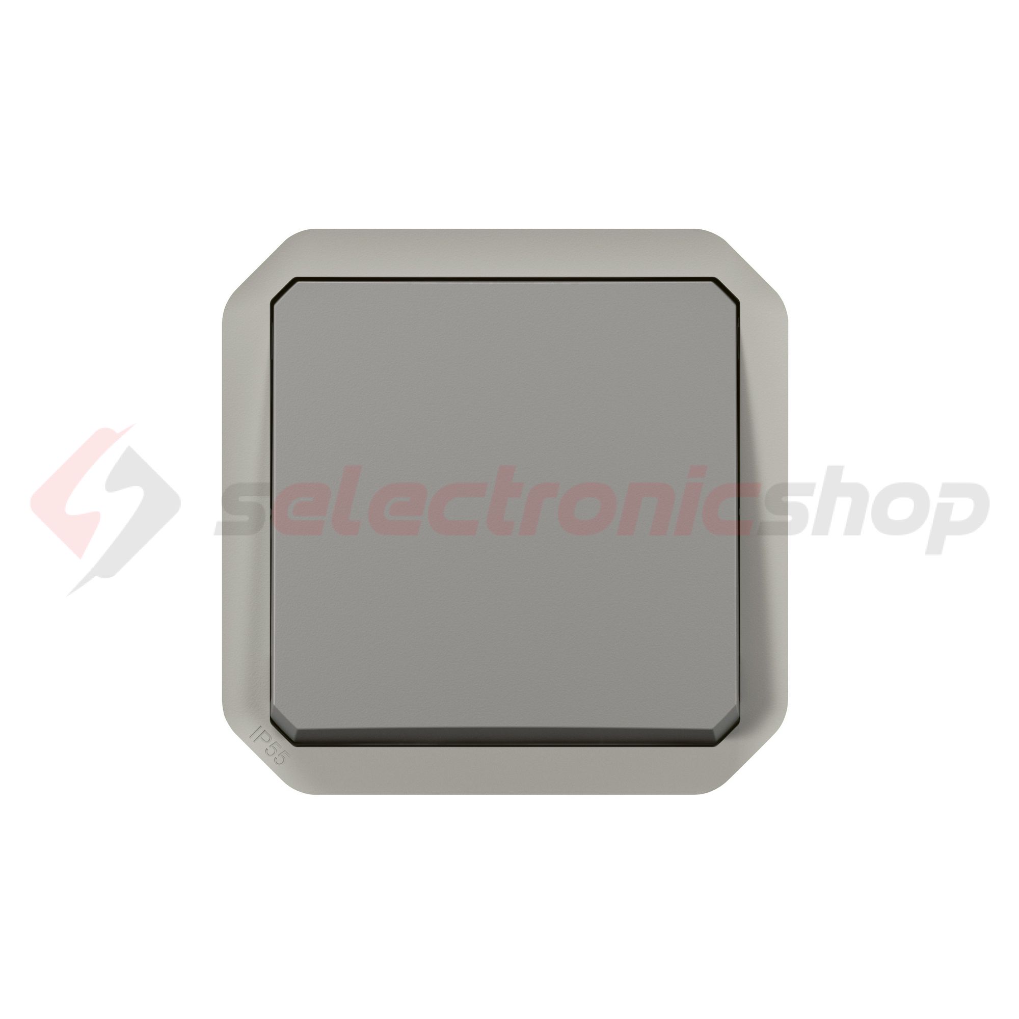 Plexo 106 váltókapcsoló betét közp. fedéllel szürke IP55 1- billentyű/gomb LEGRAND - 069511