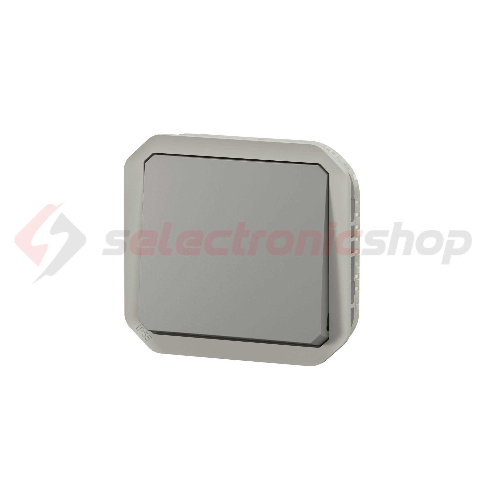 Plexo 106 váltókapcsoló betét közp. fedéllel szürke IP55 1- billentyű/gomb LEGRAND - 069511