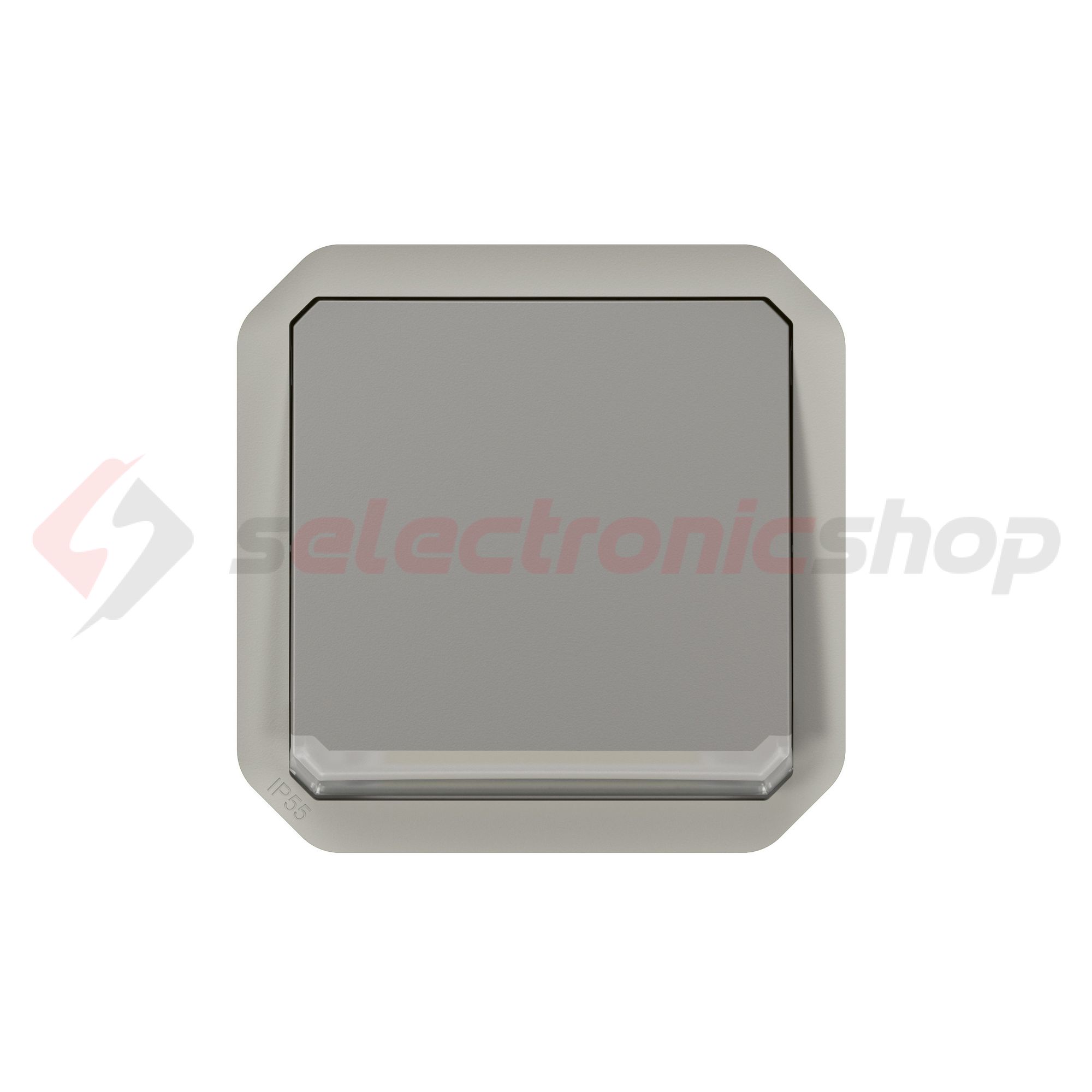 Plexo 106 váltókapcsoló betét közp. fedéllel szürke IP55 1- billentyű/gomb LEGRAND - 069512