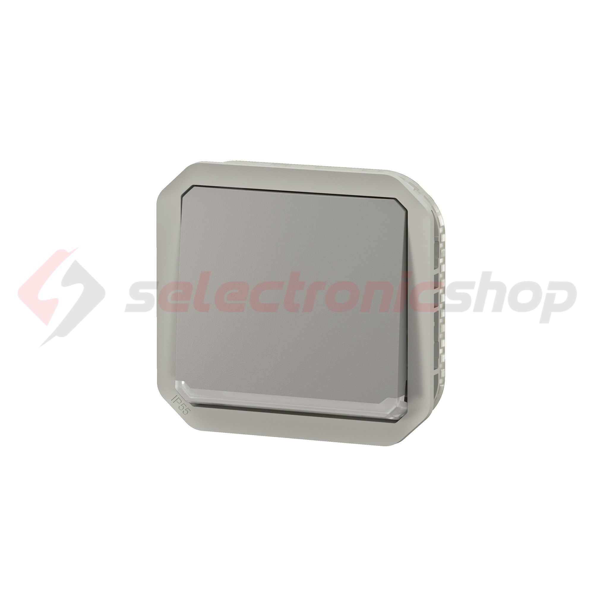 Plexo 106 váltókapcsoló betét közp. fedéllel szürke IP55 1- billentyű/gomb LEGRAND - 069512