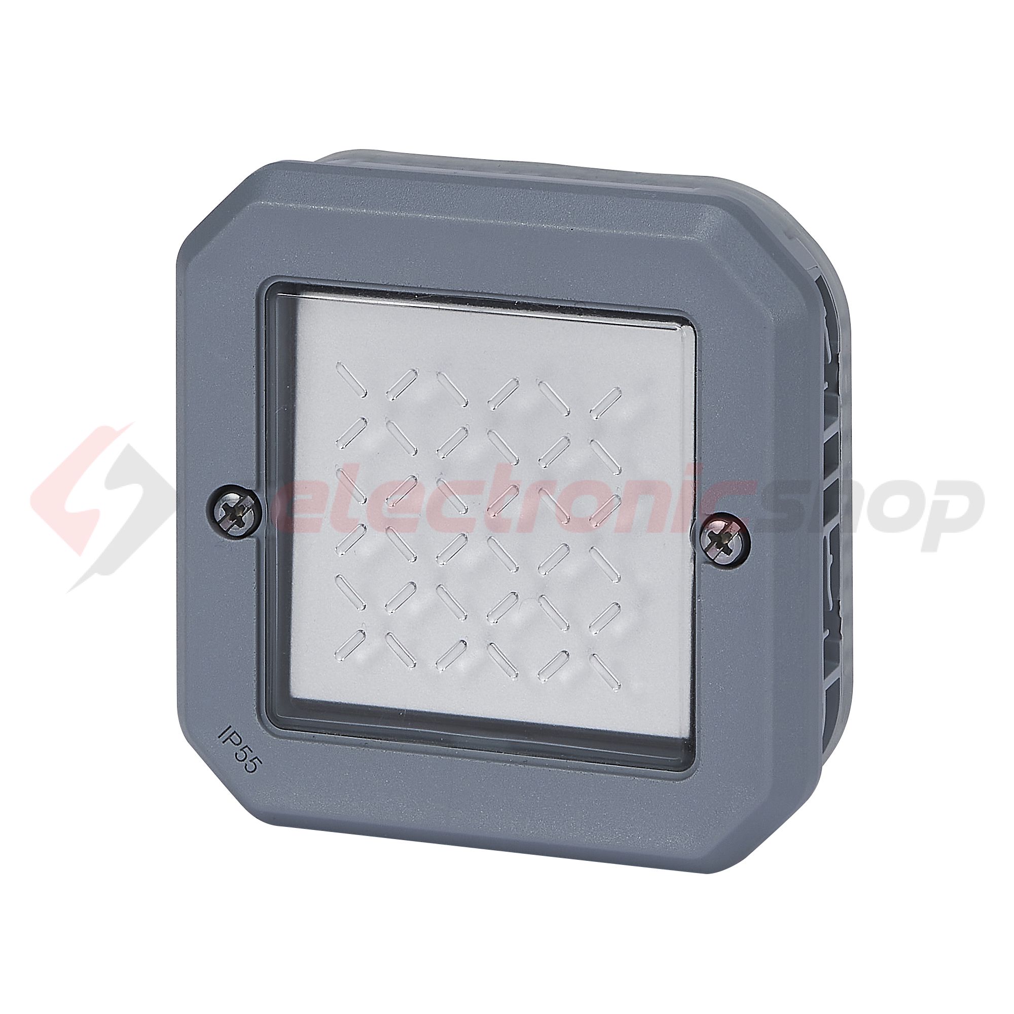 Plexo 106 váltókapcsoló betét közp. fedéllel szürke IP55 1- billentyű/gomb LEGRAND - 069523