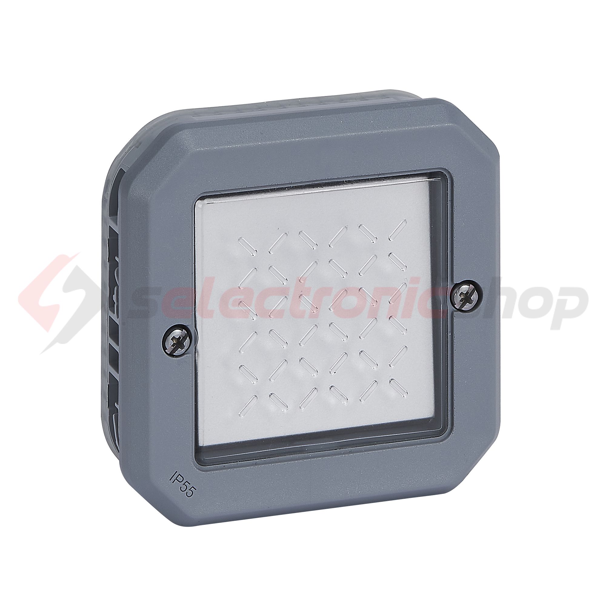 Plexo 106 váltókapcsoló betét közp. fedéllel szürke IP55 1- billentyű/gomb LEGRAND - 069523