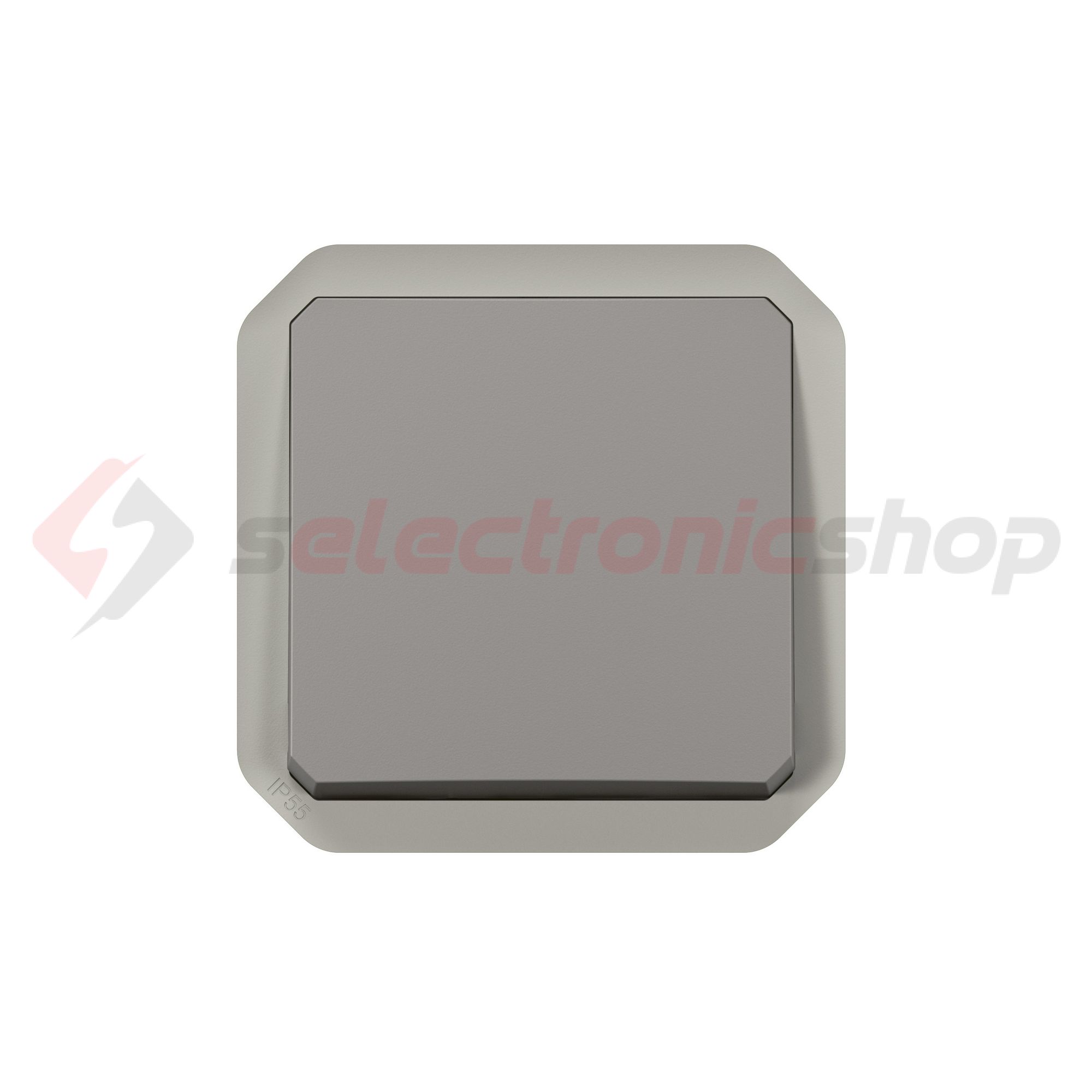 Plexo 107 keresztkapcsoló betét közp. fedéllel szürke IP55 1- billentyű/gomb LEGRAND - 069521