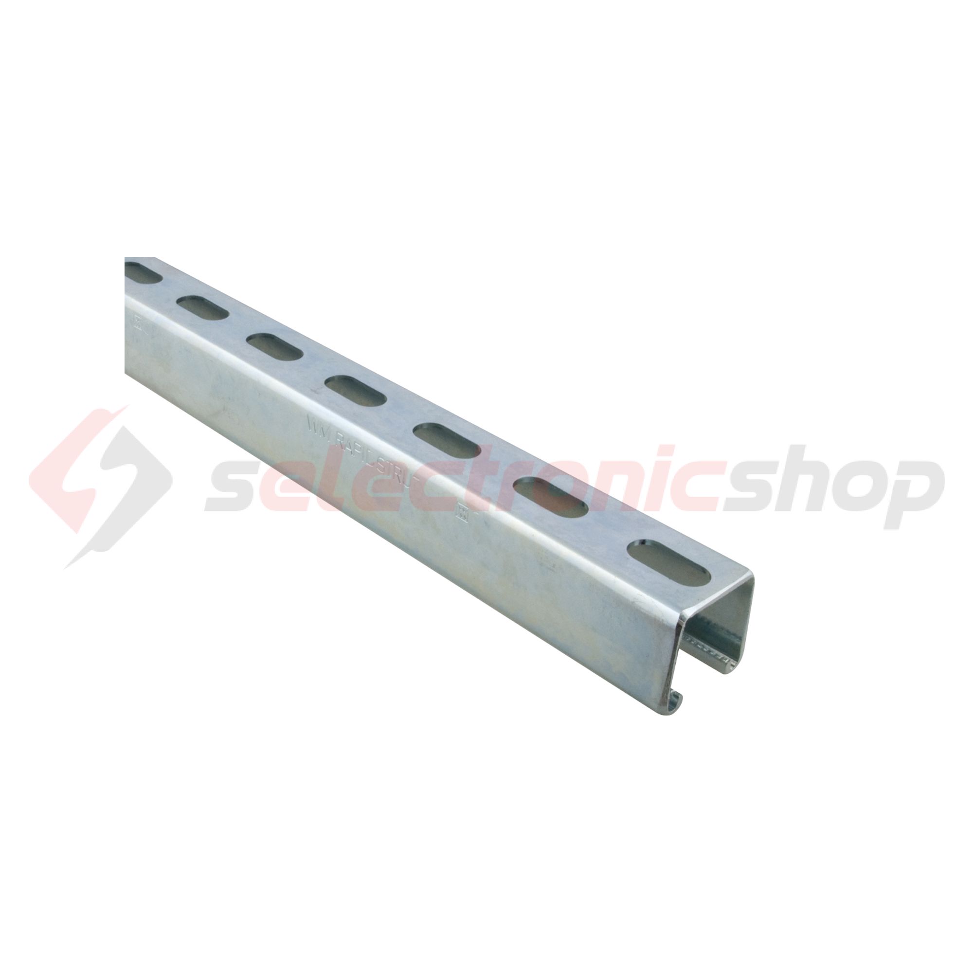 Profilsín perforált 2m C-profil 41mm x 21mm szalaghorganyzott acél BIS RapidStrut WALRAVEN - 6505224