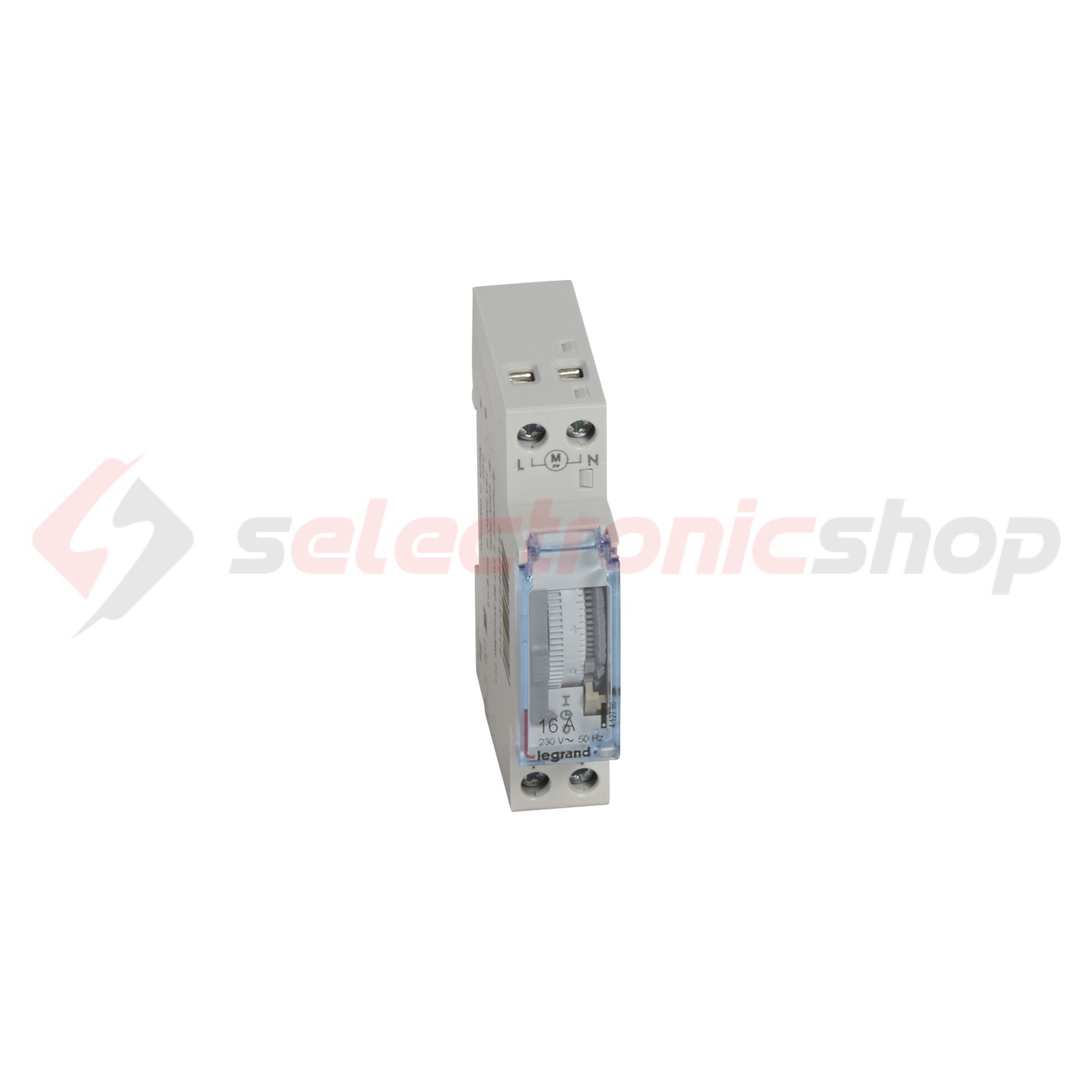 Programozható időkapcsoló analóg napi 1 záró 16A 1M LEGRAND - 412780