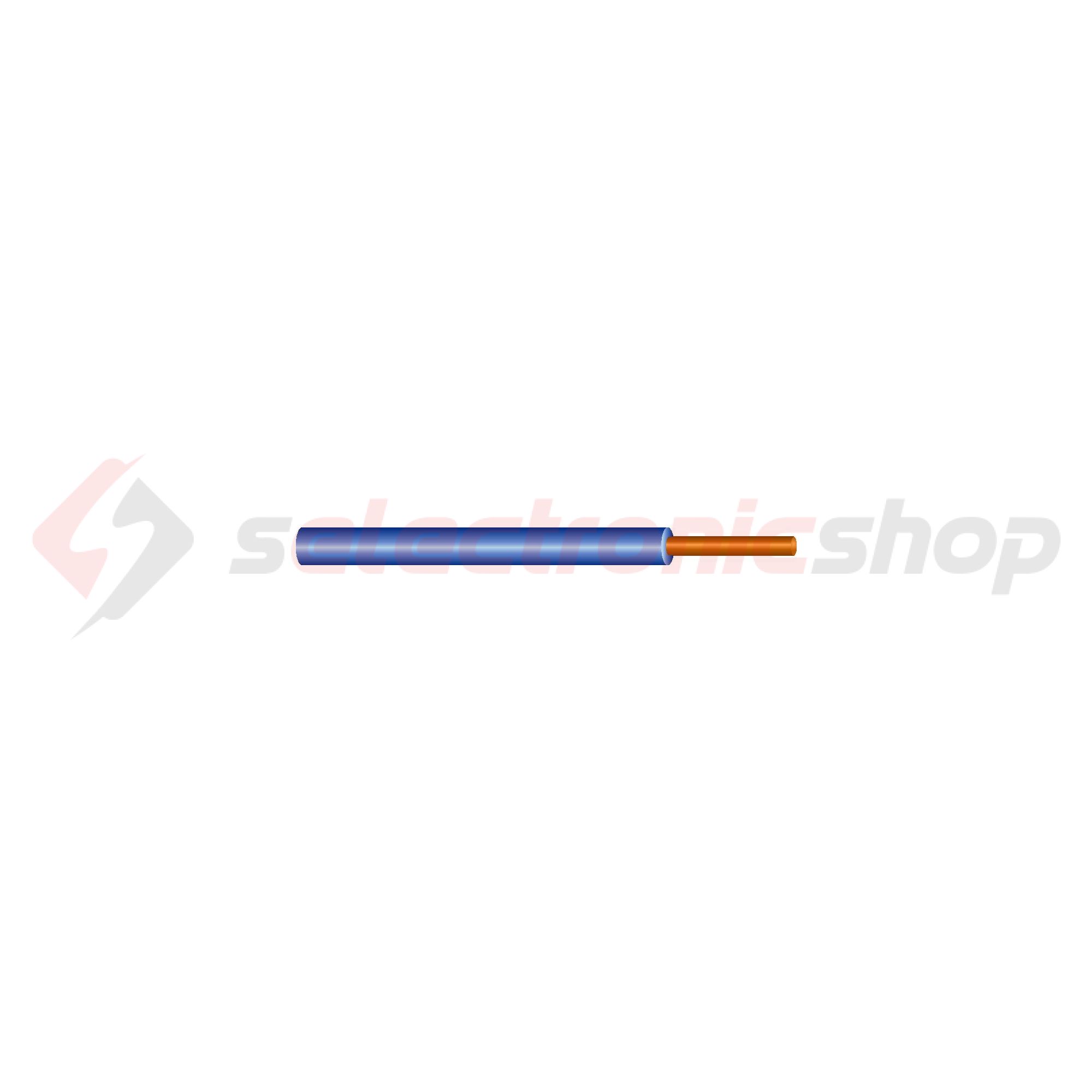 Réz érvezeték H07V-U 1x 2.5mm2 kék tömör 450V/U0 750V H07V-U (MCu) 100m - MCU2,5KÉK.