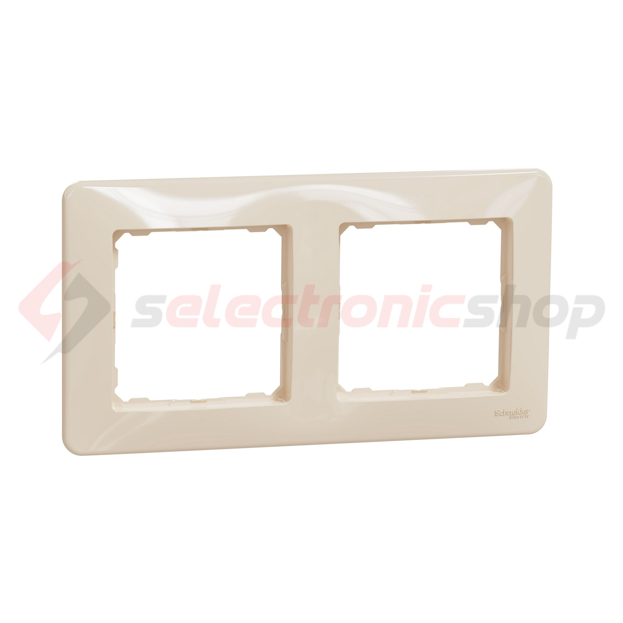 SednaDesign keret 2-es vízszintes és függőleges műanyag bézs Schneider - SDD312802