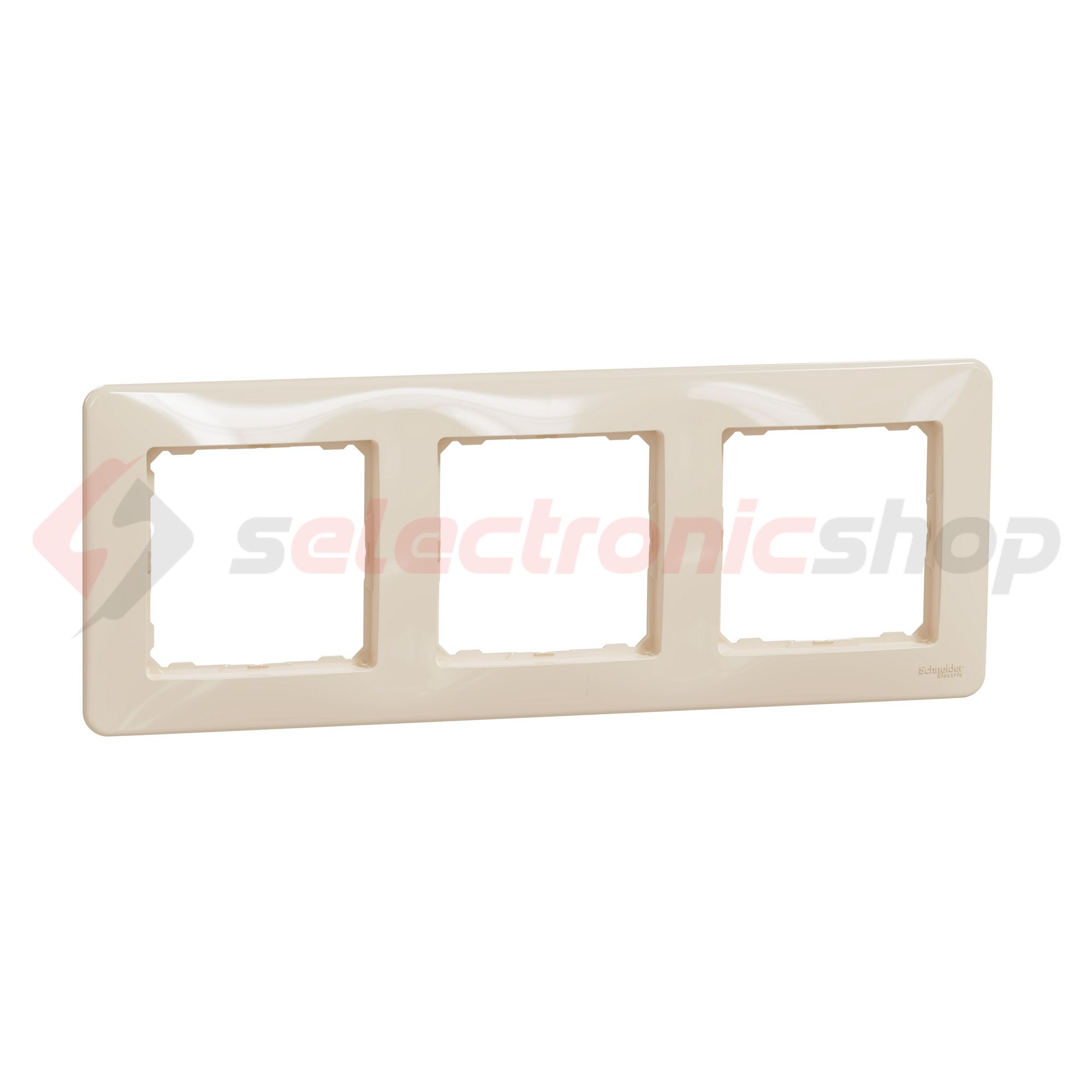 SednaDesign keret 3-es vízszintes és függőleges műanyag bézs Schneider - SDD312803