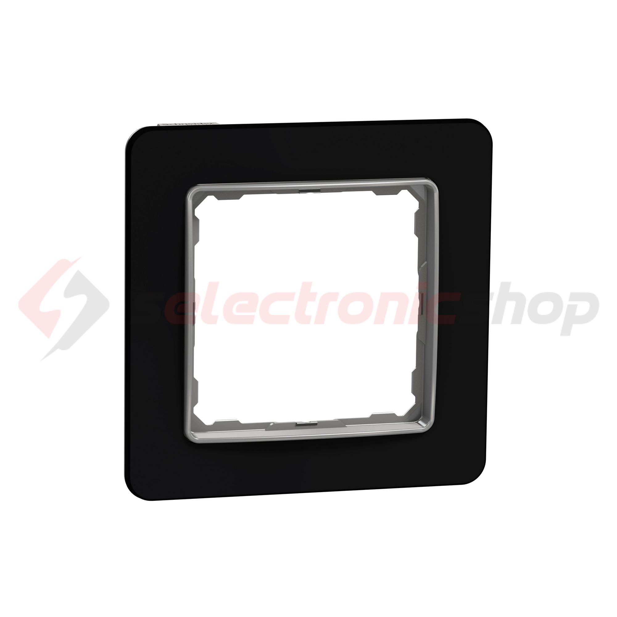 SednaElements keret kristályfekete 1-es vízszintes és függőleges műanyag Schneider - SDD361801