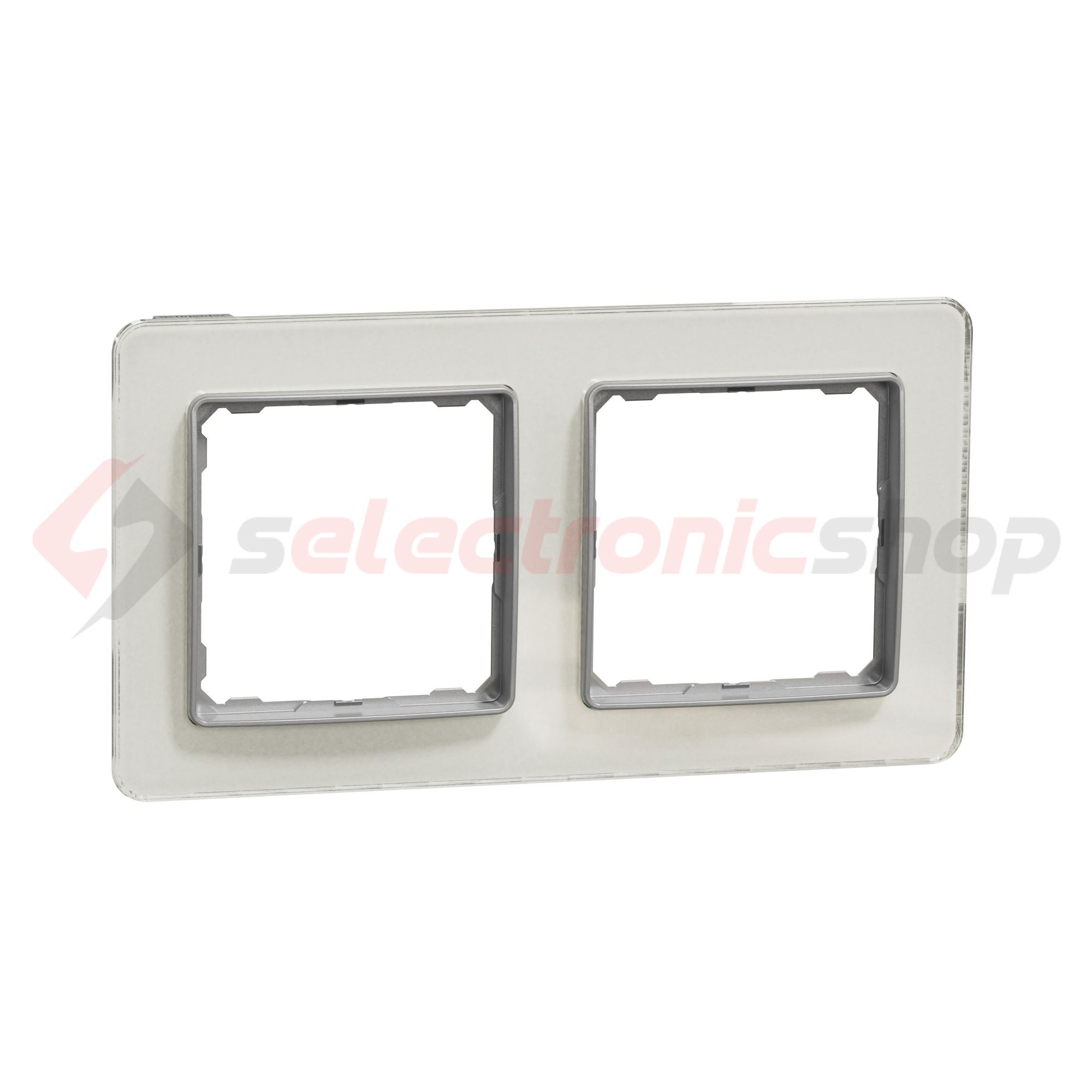 SednaElements keret opál 2-es vízszintes és függőleges műanyag Schneider - SDD360802