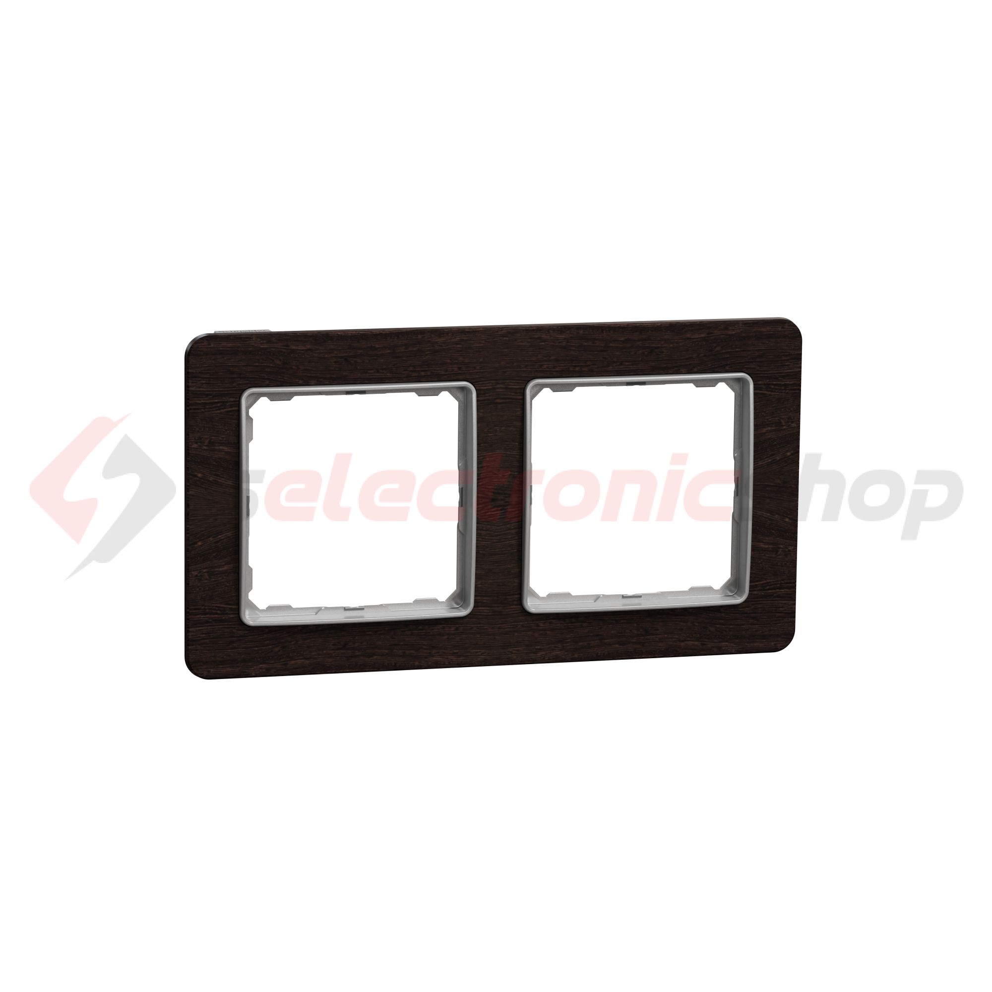 SednaElements keret wenge 2-es vízszintes és függőleges műanyag Schneider - SDD381802