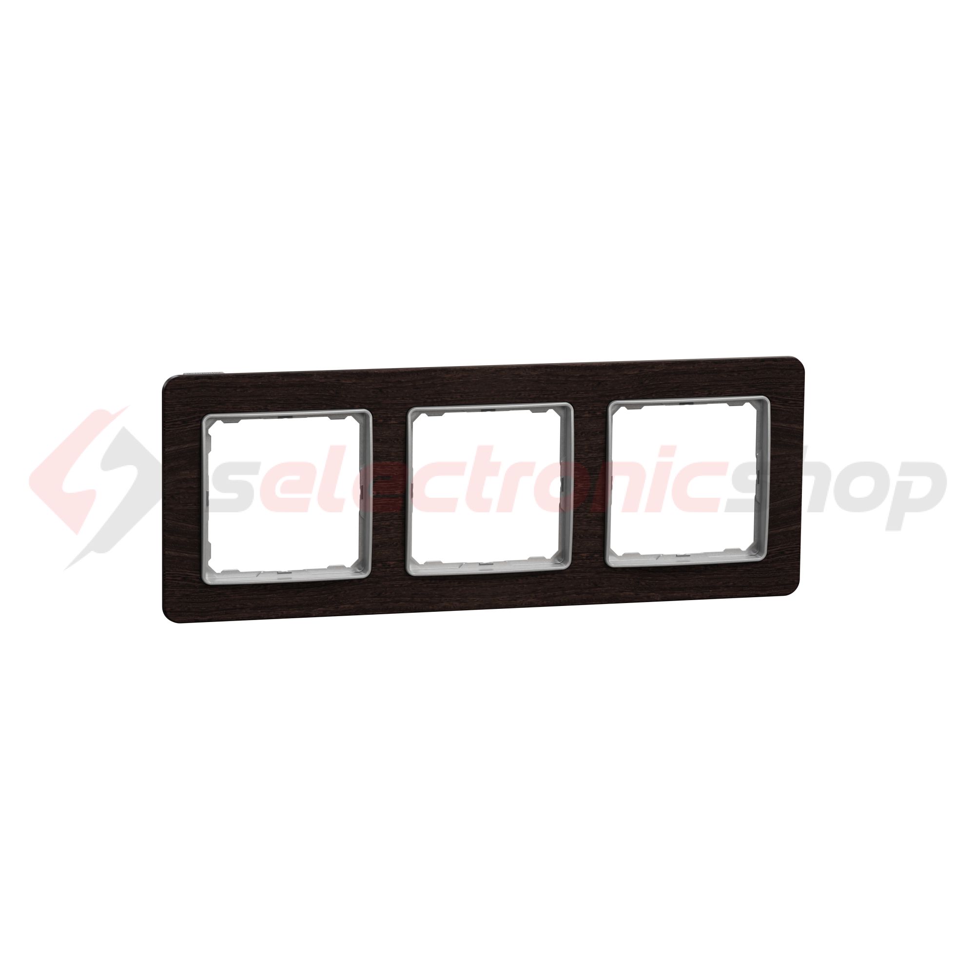 SednaElements keret wenge 3-es vízszintes és függőleges műanyag Schneider - SDD381803