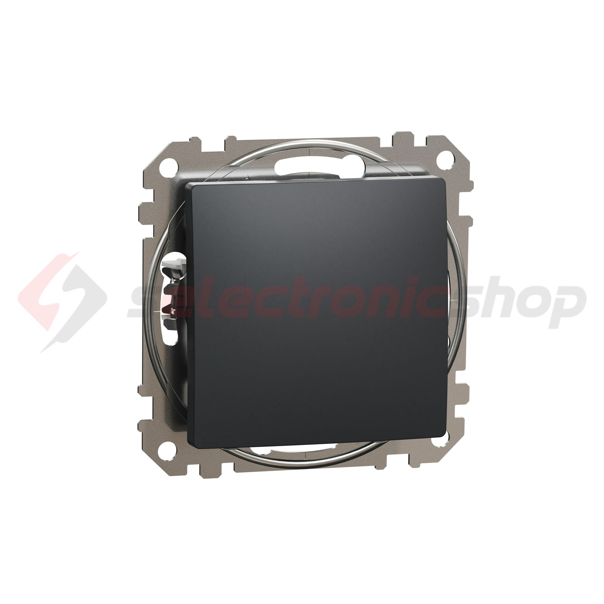 SednaÚj 101 1P kapcsoló betét adapterrel antracit süllyesztett rugós IP20 Schneider - SDD114101