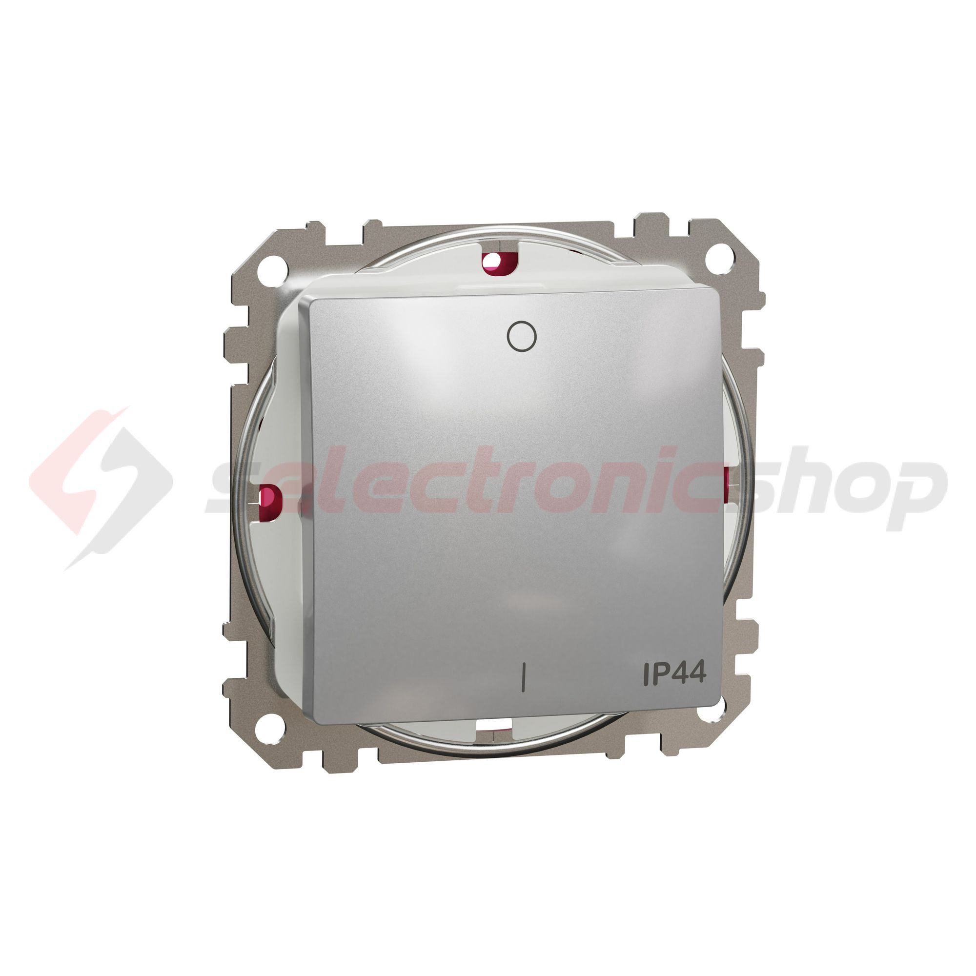 SednaÚj 102 2P kapcsoló betét adapterrel alumínium süllyesztett rugós IP44 Schneider - SDD213102