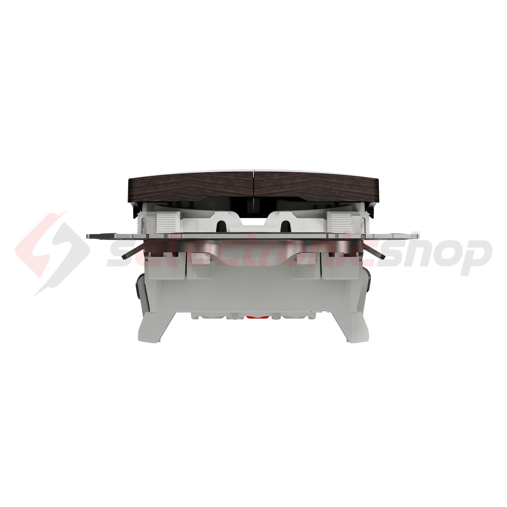 SednaÚj 105 2x1P csillárkapcsoló wenge betét adapterrel süllyesztett rugós IP20 Schneider - SDD181105