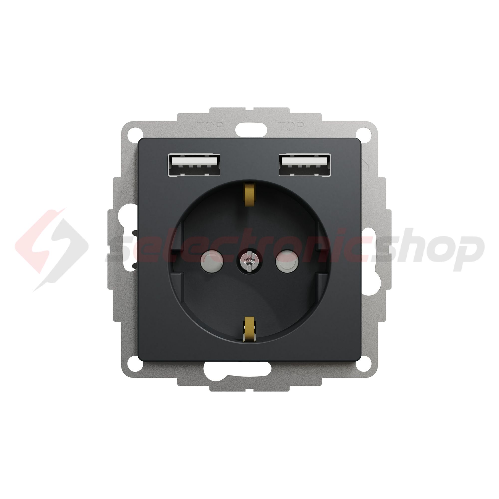 SednaÚj 162 dugalj földelt antracit IP20 süllyesztett szorítókapcsos Schneider - SDD114052