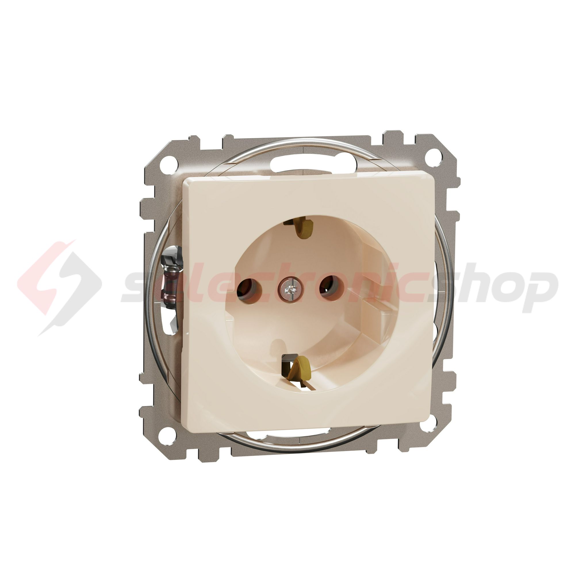 SednaÚj 162 dugalj földelt bézs IP20 süllyesztett csavaros Schneider - SDD112025