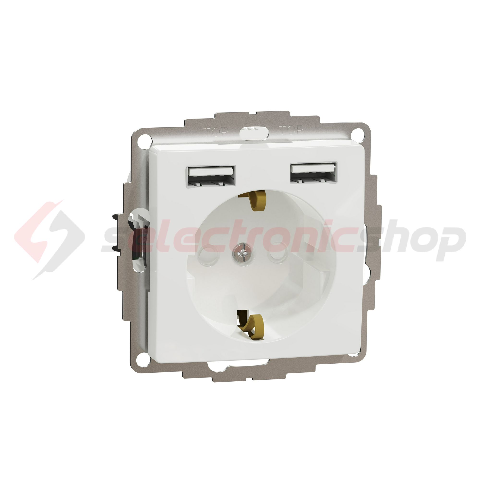 SednaÚj 162 dugalj földelt fehér IP20 süllyesztett szorítókapcsos Schneider - SDD111052