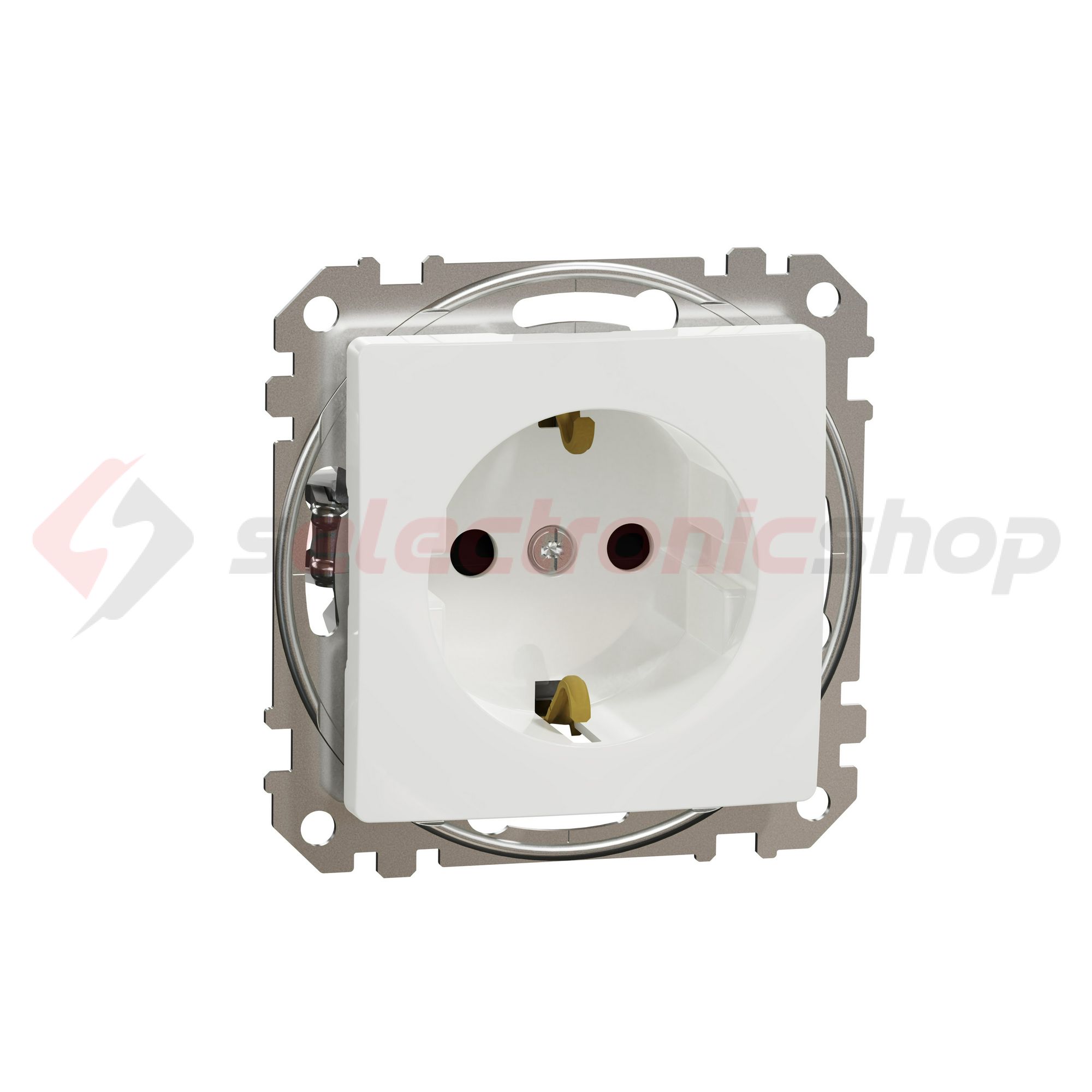 SednaÚj 162 dugalj földelt gyerekzárral fehér IP20 süllyesztett szorítókapcsos Schneider - SDD111022