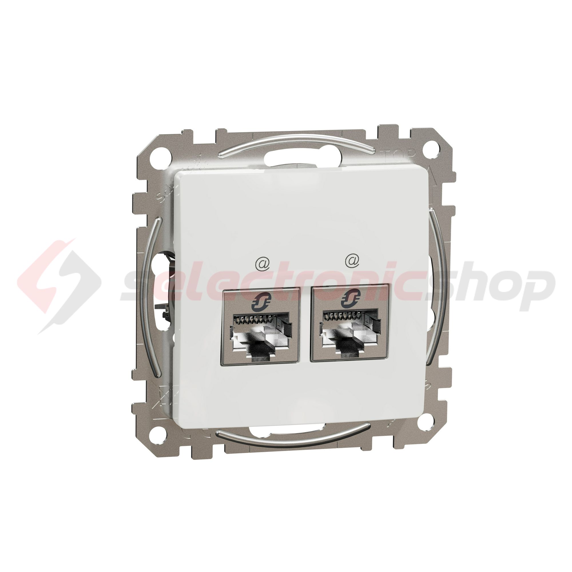 SednaÚj adatcsatlakozó dugalj STP RJ45 8(8) Cat6A(IEC) falonkívüli süllyesztett fehér Schneider - SDD111467S