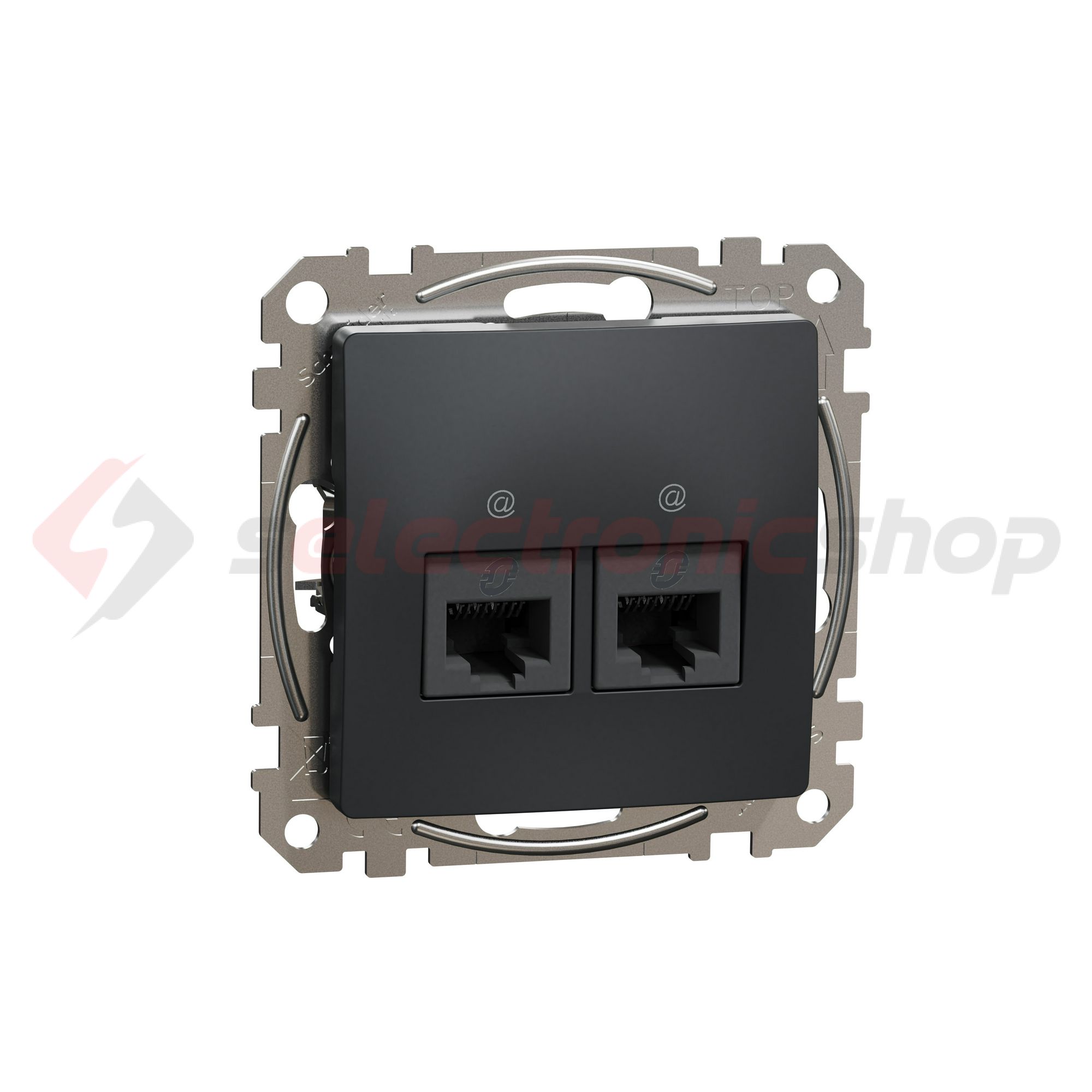 SednaÚj adatcsatlakozó dugalj UTP RJ45 8(8) Cat5e süllyesztett antracit Schneider - SDD114452