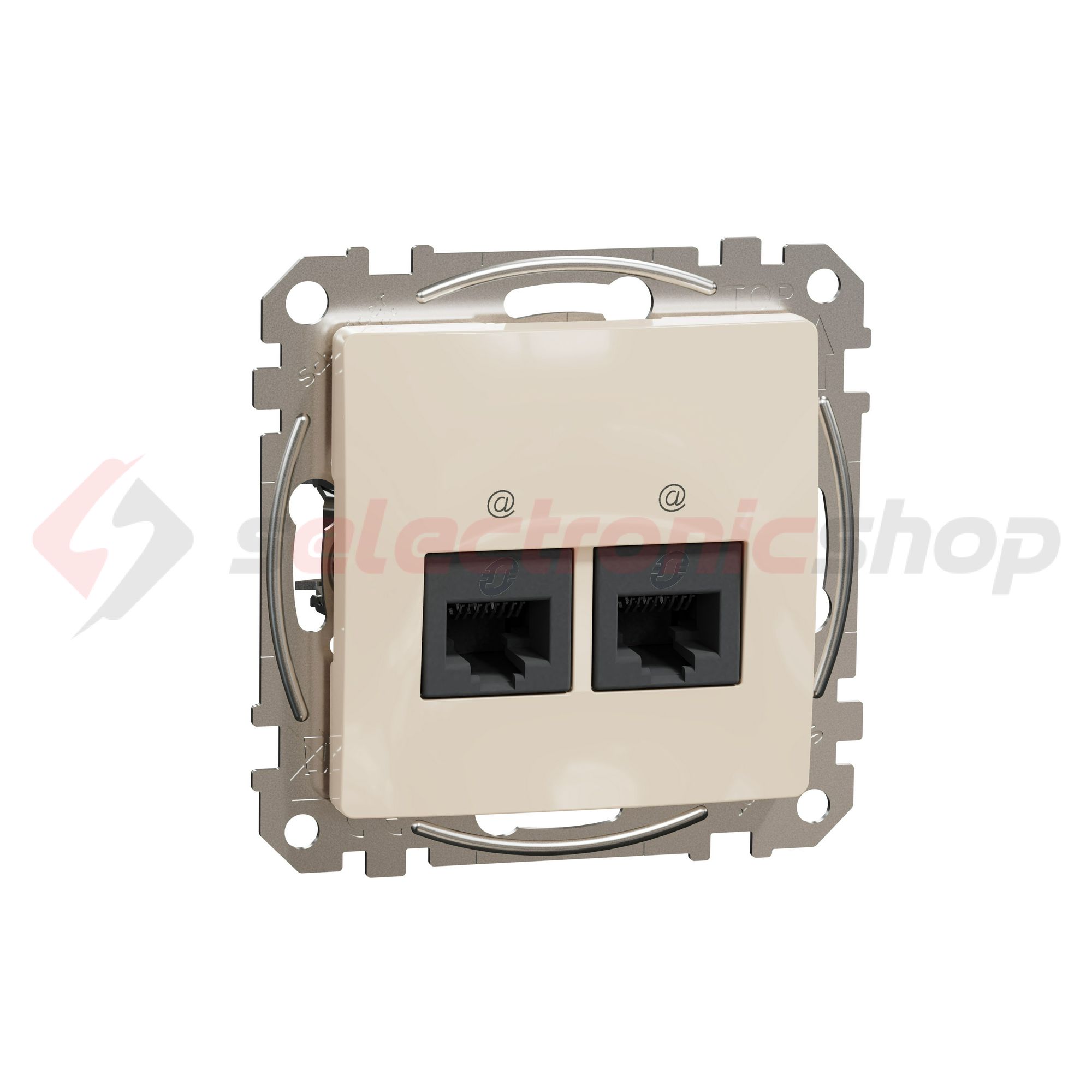 SednaÚj adatcsatlakozó dugalj UTP RJ45 8(8) Cat6A(IEC) falonkívüli süllyesztett bézs Schneider - SDD112467