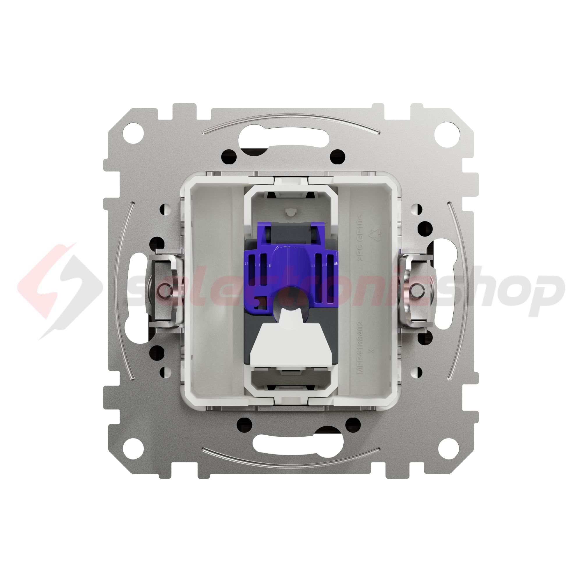 SednaÚj adatcsatlakozó dugalj UTP wenge RJ45 8(8) Cat6A(IEC) süllyesztett csavaros Schneider - SDD181466