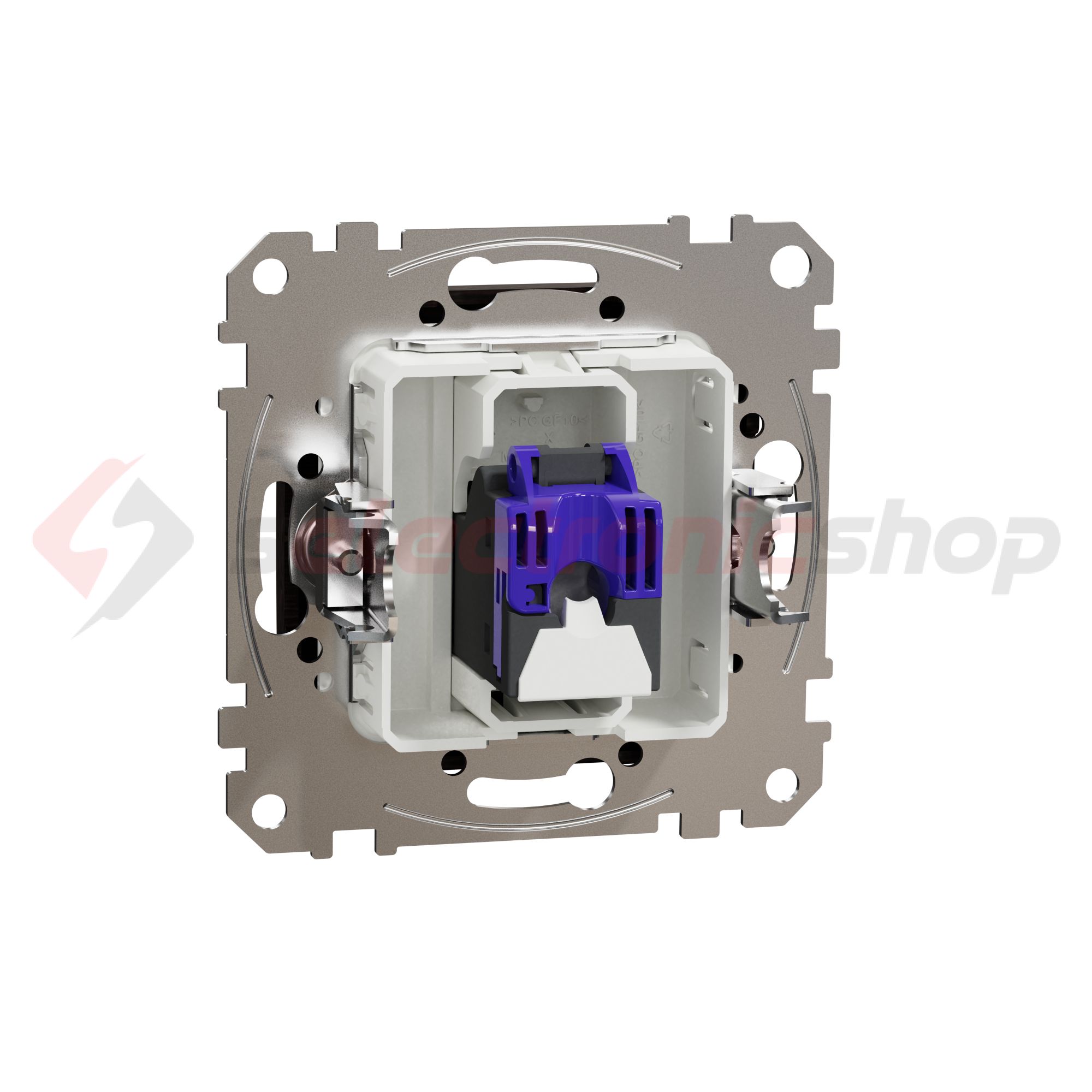 SednaÚj adatcsatlakozó dugalj UTP wenge RJ45 8(8) Cat6A(IEC) süllyesztett csavaros Schneider - SDD181466