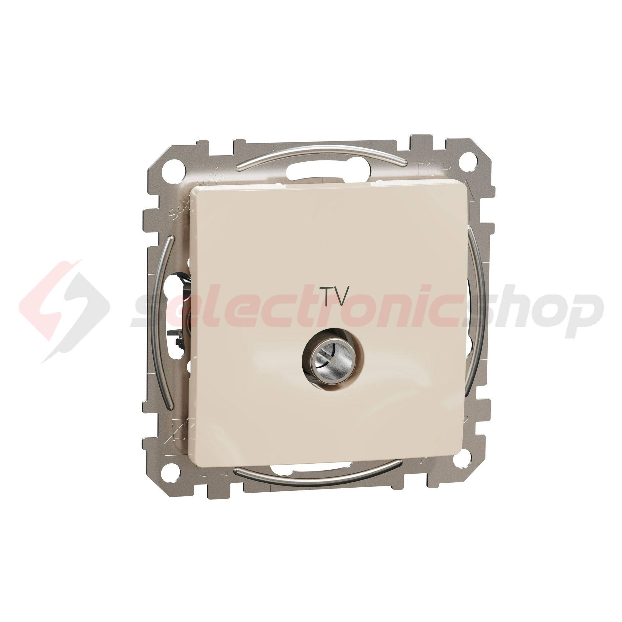 SednaÚj antenna aljzat betét közp. fedéllel TV-R koax végzáró 4dB műanyag bézs Schneider - SDD112471R