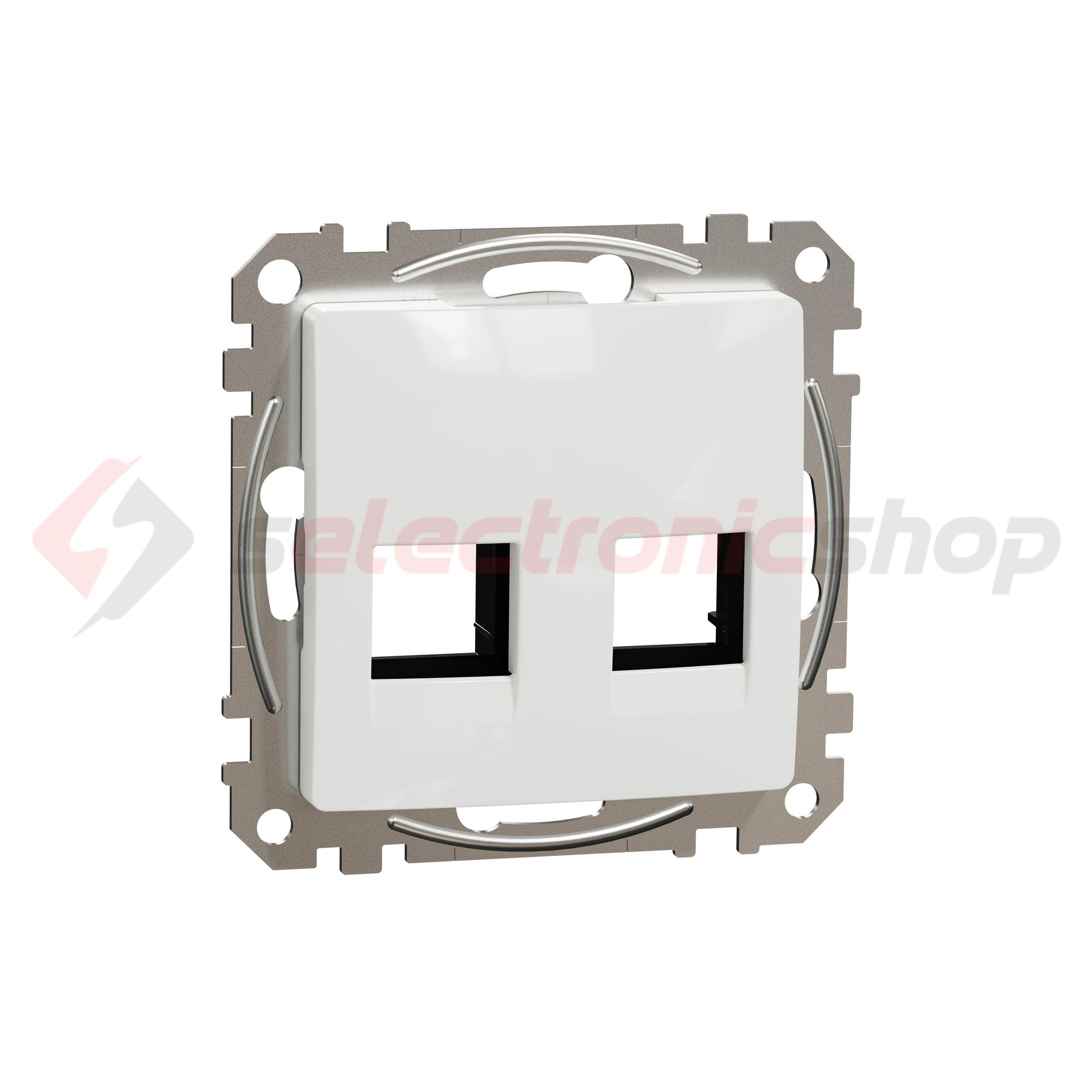 SednaÚj fedlap RJ45 adatcsatlakozóhoz műanyag fehér címketartó nélkül AMP MOLEX KELINE Schneider - SDD111444C