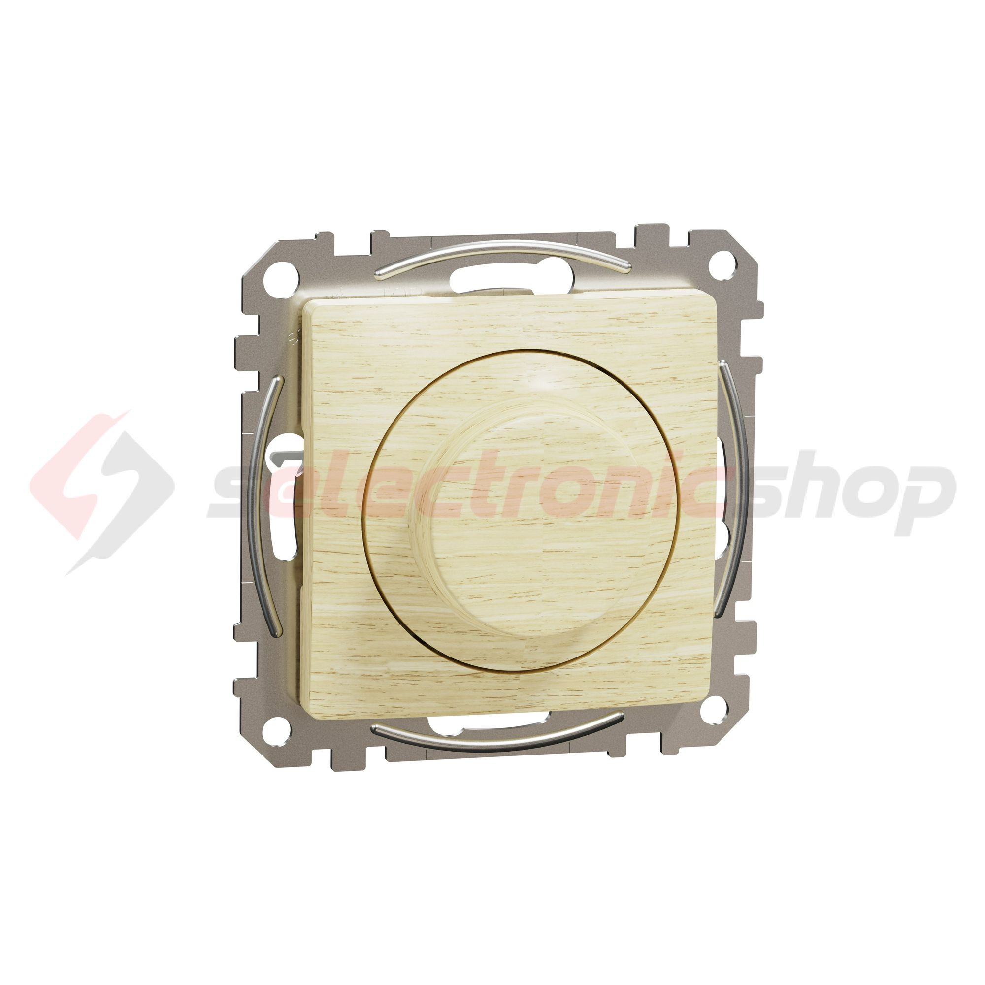 SednaÚj fényerőszabályzó univ. váltó nyír betét közp. fedéllel forgató-/nyomó 14-200VA Schneider - SDD180502