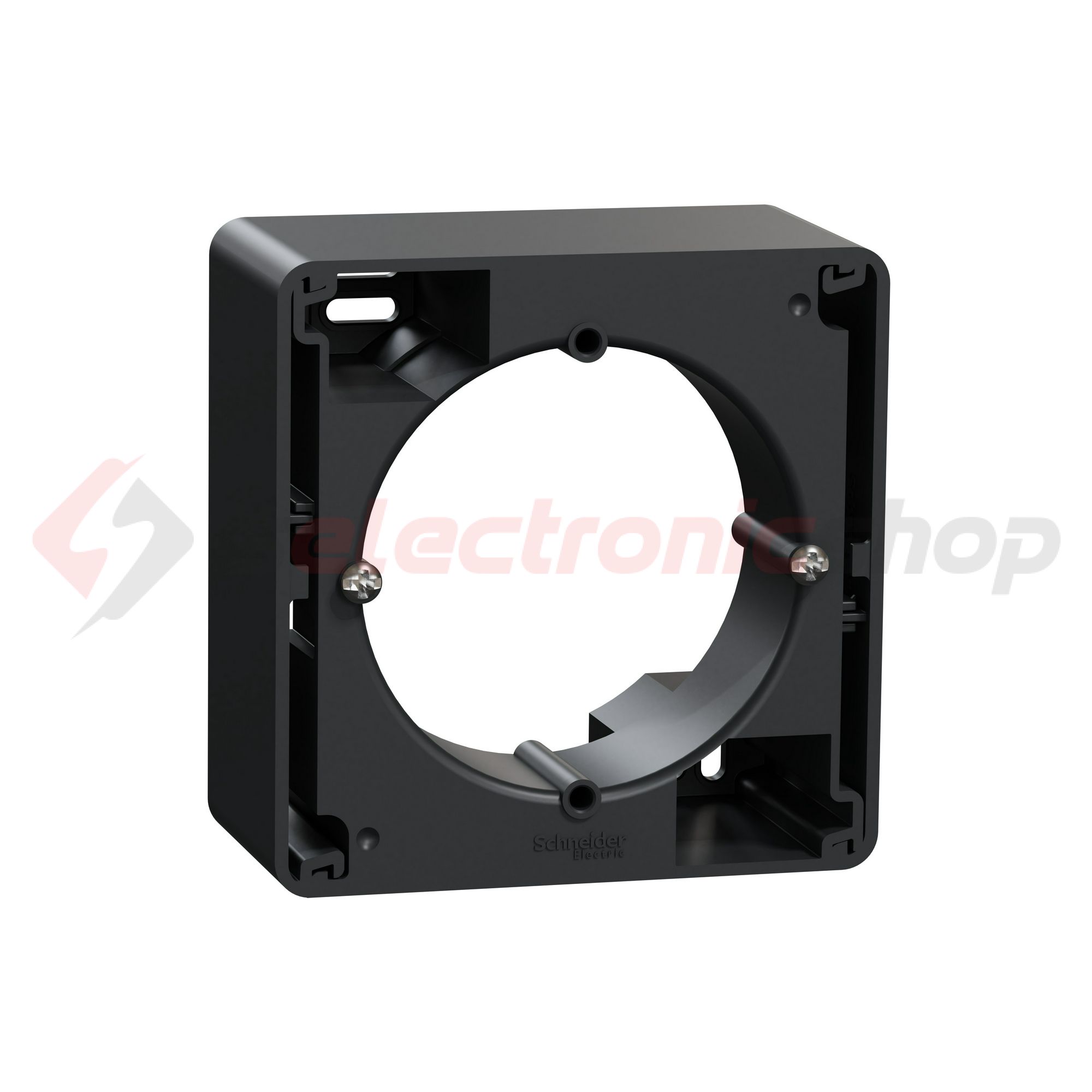SednaÚj kiemelőkeret sorolható 4-es vízszintes és függőleges antracit műanyag IP20 Schneider - SDD114901