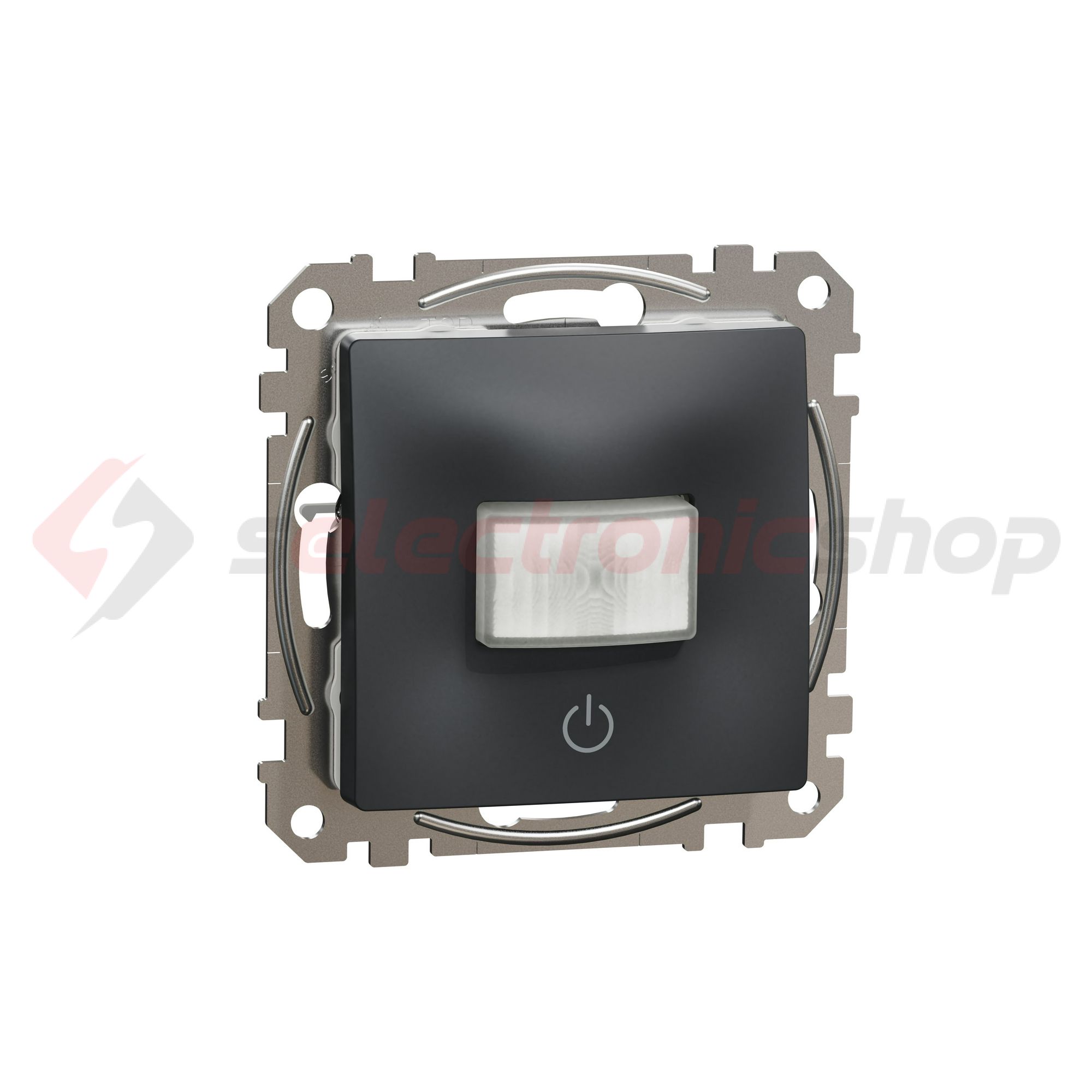 SednaÚj mozgásérzékelő nyomóval 160° 10A antracit 2200W 230V IP20 süllyesztett Schneider - SDD114504