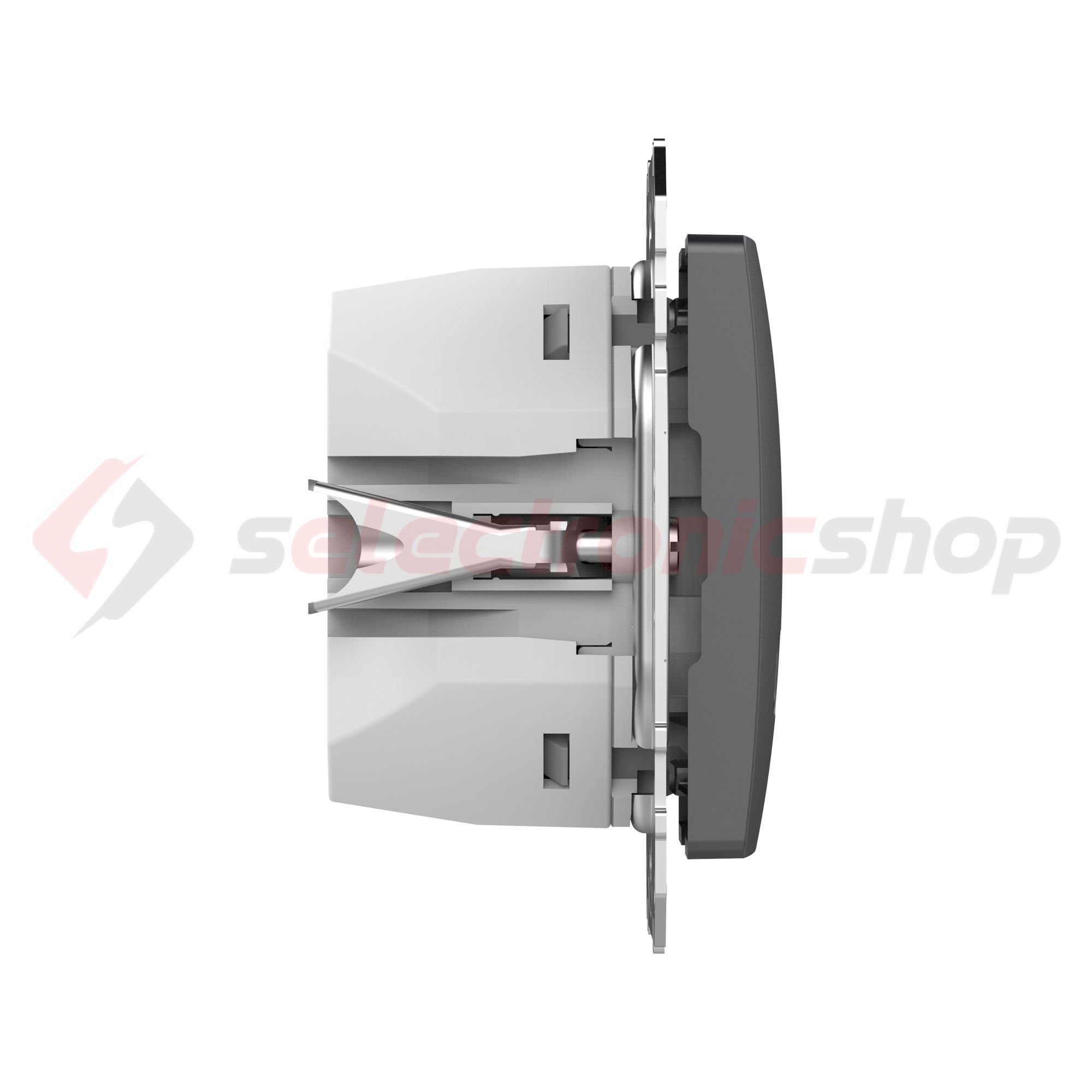 SednaÚj USB töltőaljzat A+C 2-ki 3000mA-max. 5V süllyesztett antracit Schneider - SDD114404