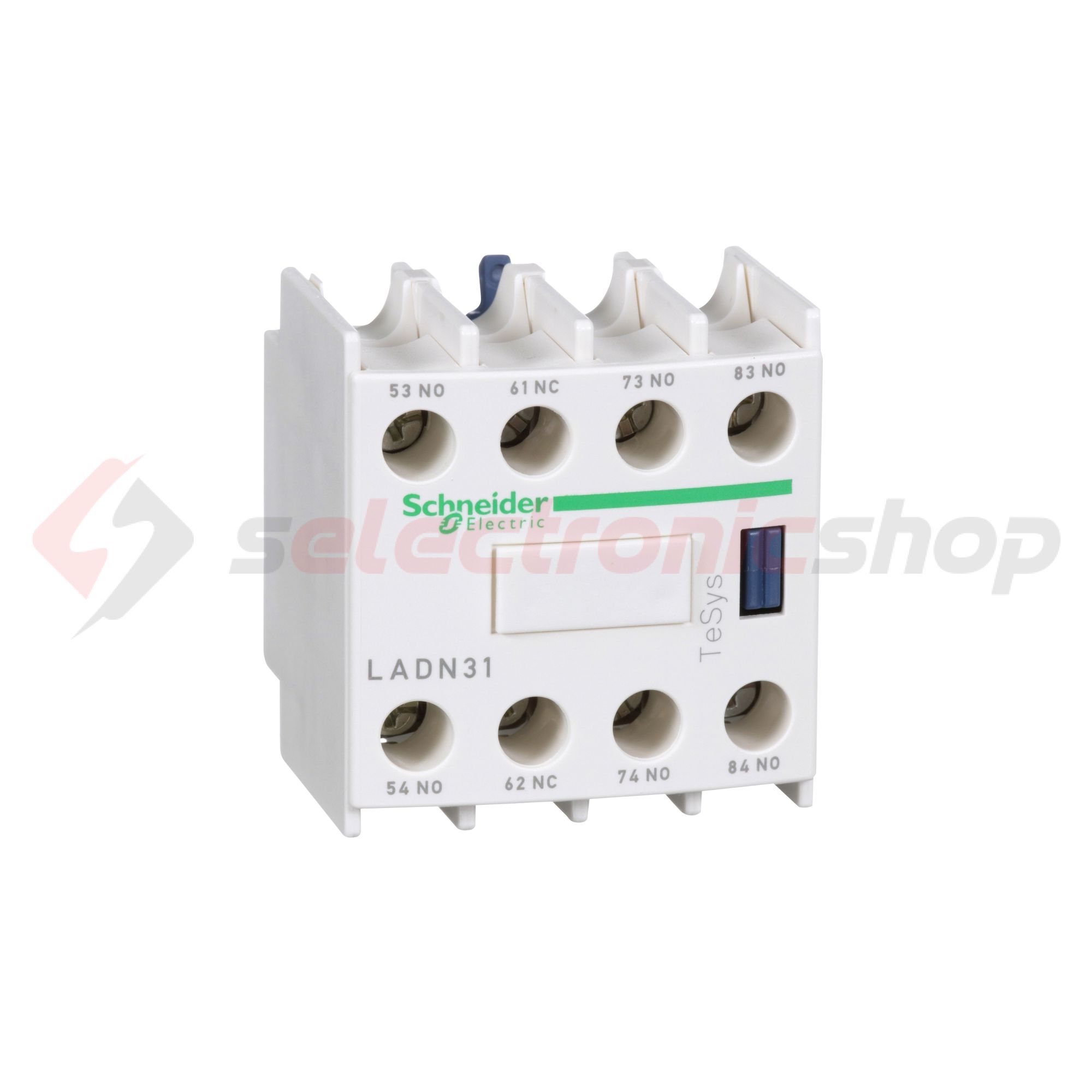 Segédérintkező blokk D-hez előlapra rádugható 3-z 1-ny 10A/AC15/230V TeSys LAD-N Schneider - LADN31