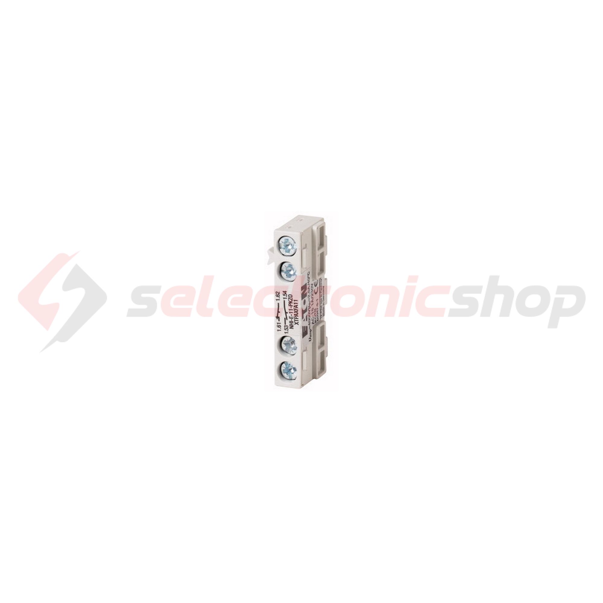 Segédérintkező blokk motorvédőhöz előlapra rádugható 1-z 1-ny 1A/AC15/230V NHI-E-11-PKZ0 EATON - 082882